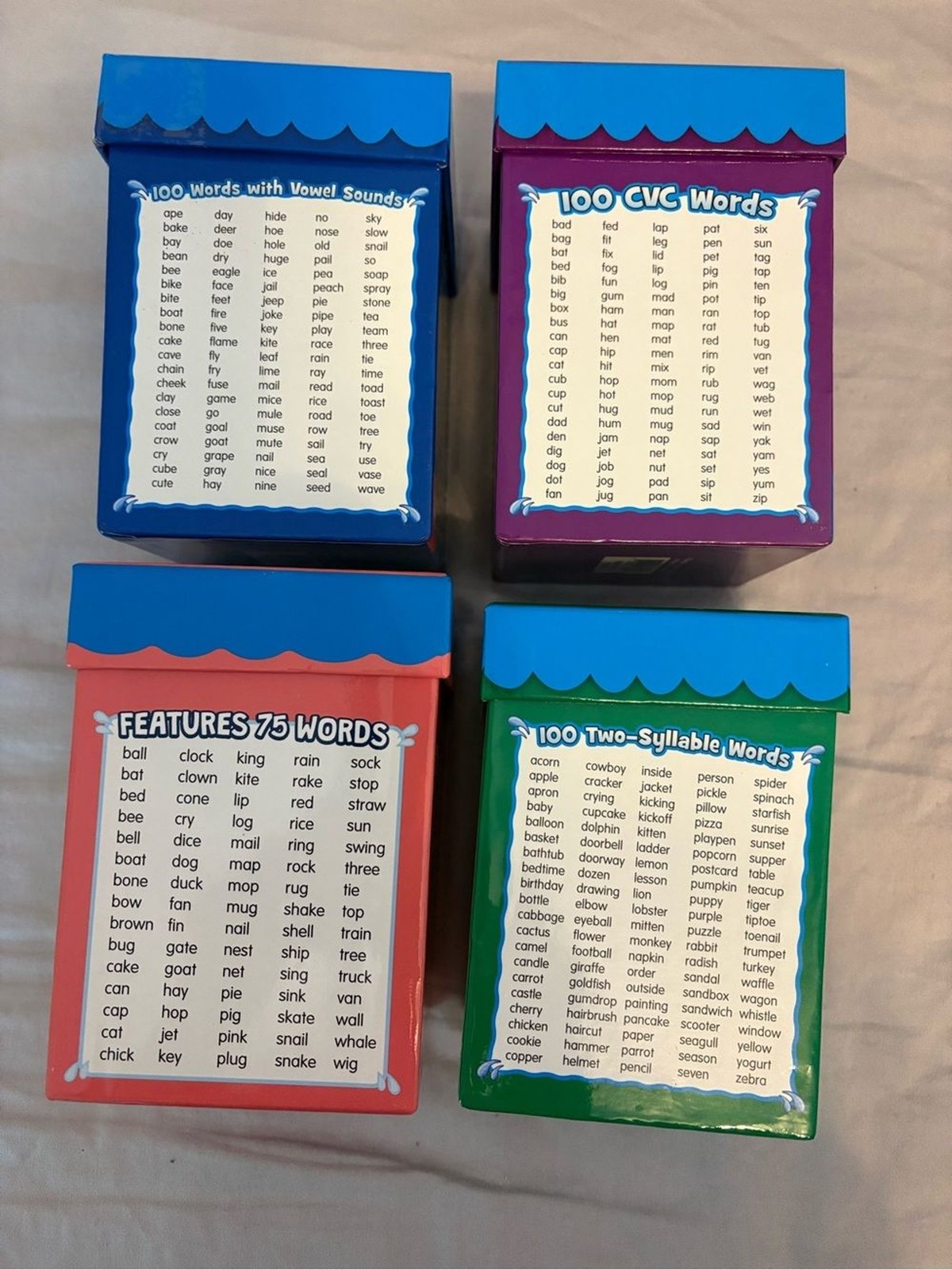Lakeshore Splash Reading Games Set of 4 Complete Pre-K-2 Phonics Bundle