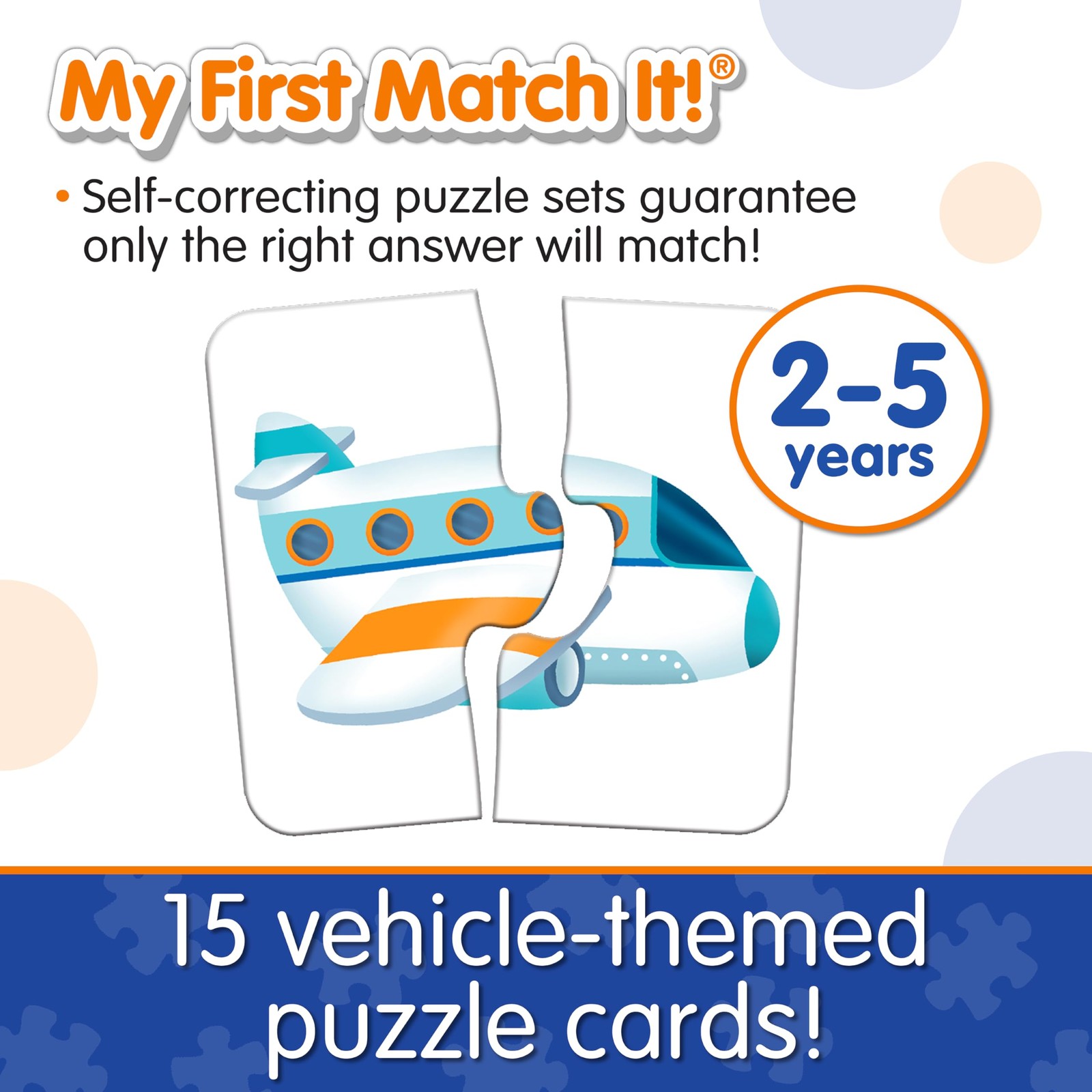 My First Match It Vehicle Puzzles Colorful Educational Fun for Kids