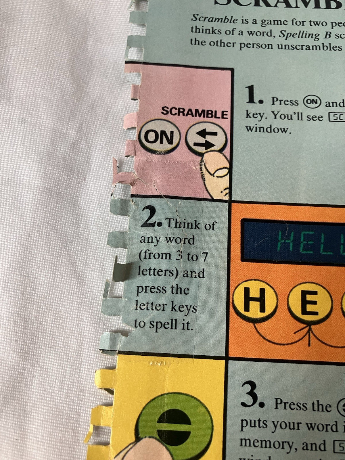 1978 Vintage Texas Instruments Spelling B In Case With Picture Book