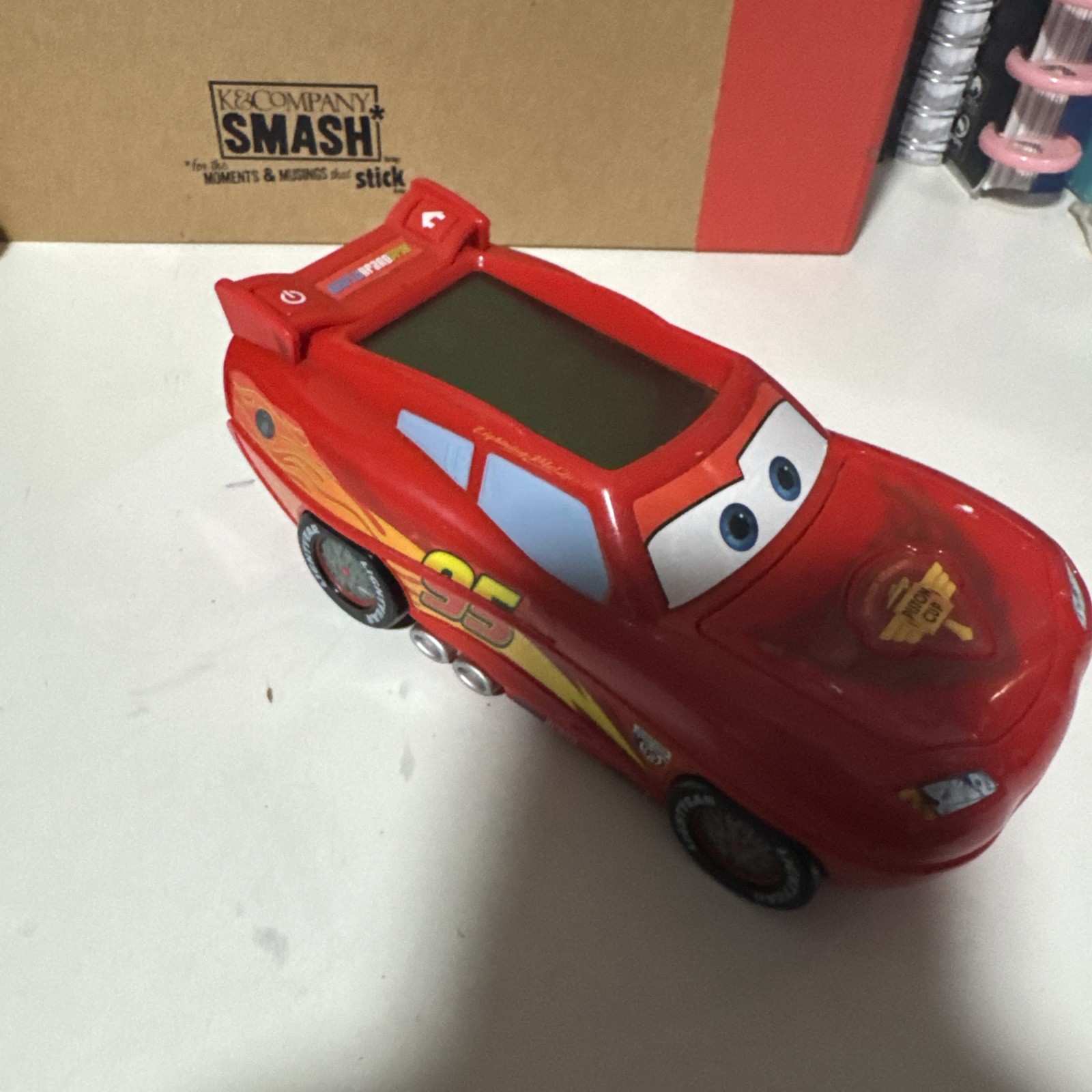 VTech Disney Pixar Cars 2 Lightning McQueen Learn & Go Handheld Console WORKS!