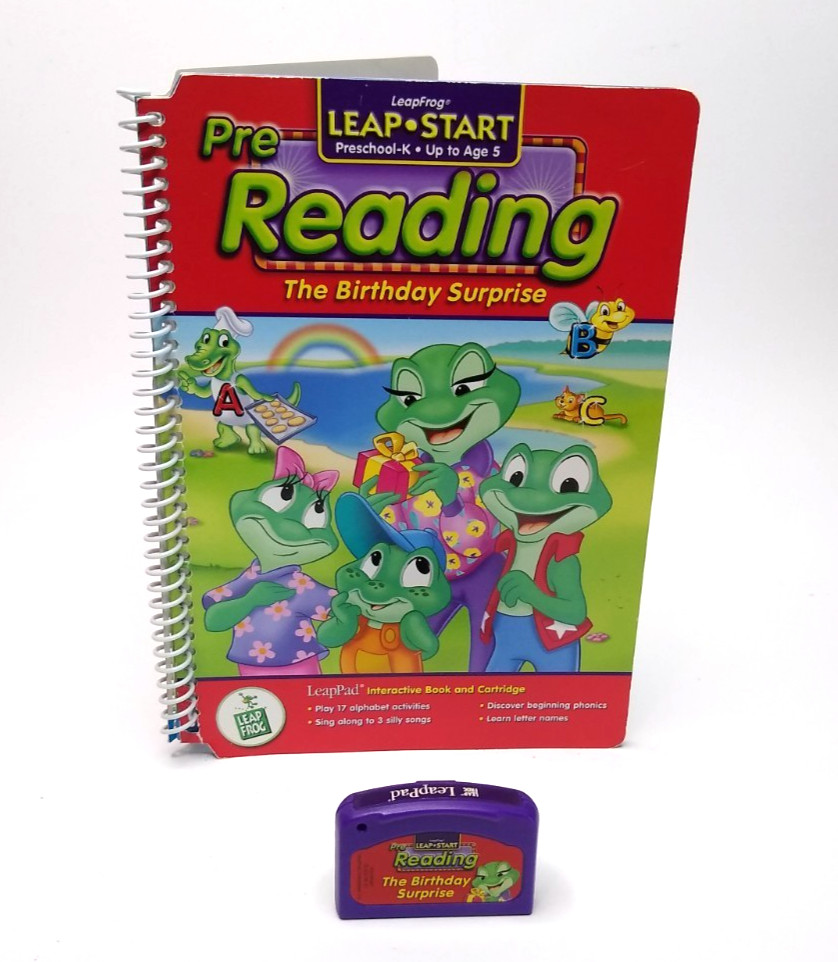 VTG Leap Frog Pink Pad Learning System Reader, 12 Cartridges, 11 Books, Backpack