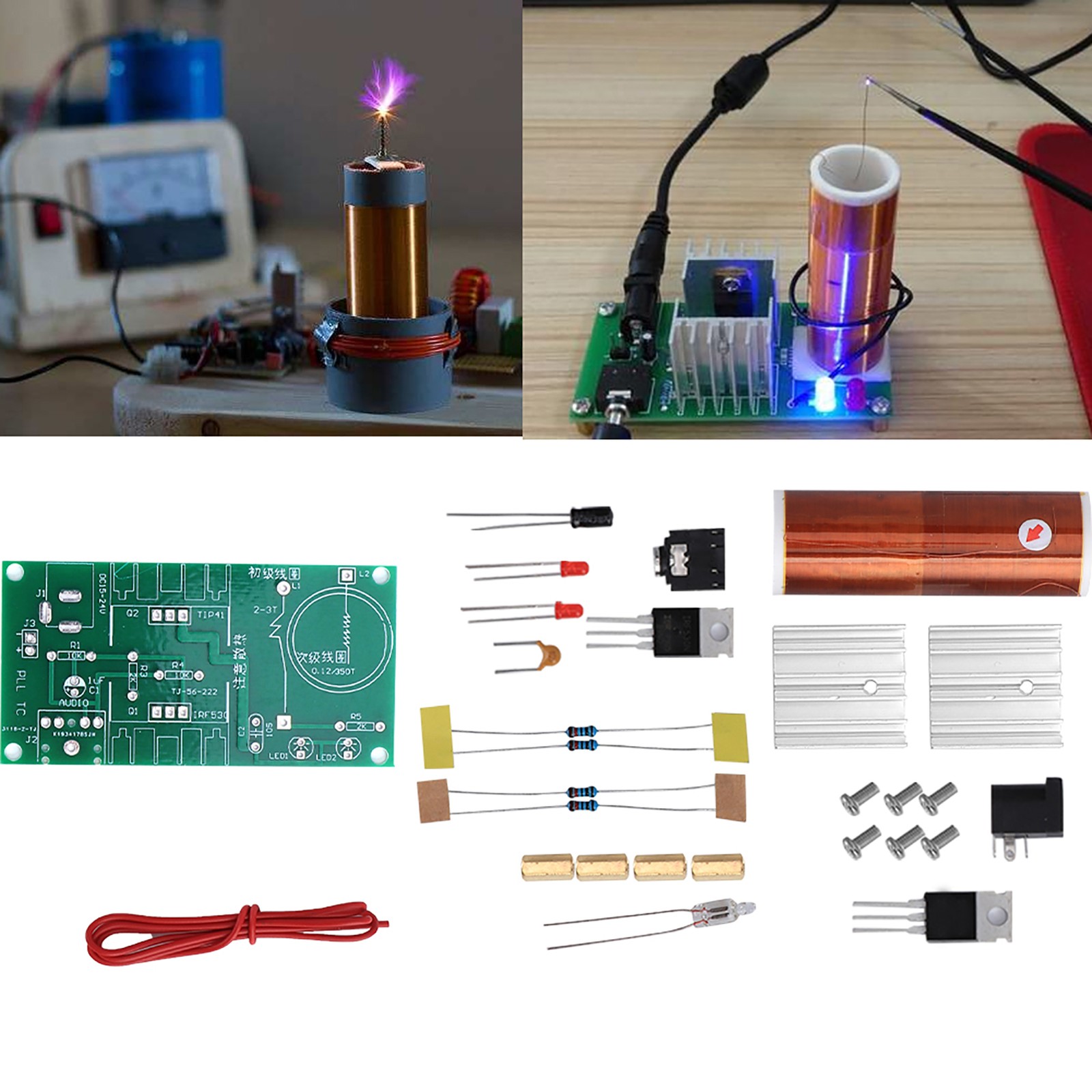 Coil Module Plasma Speaker Unassembled Mini Electronic Kit Tool 15W DC New