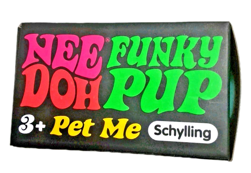 Needoh Funky Pup Squishy Stress Relief Toy Schylling Color Teal NIB