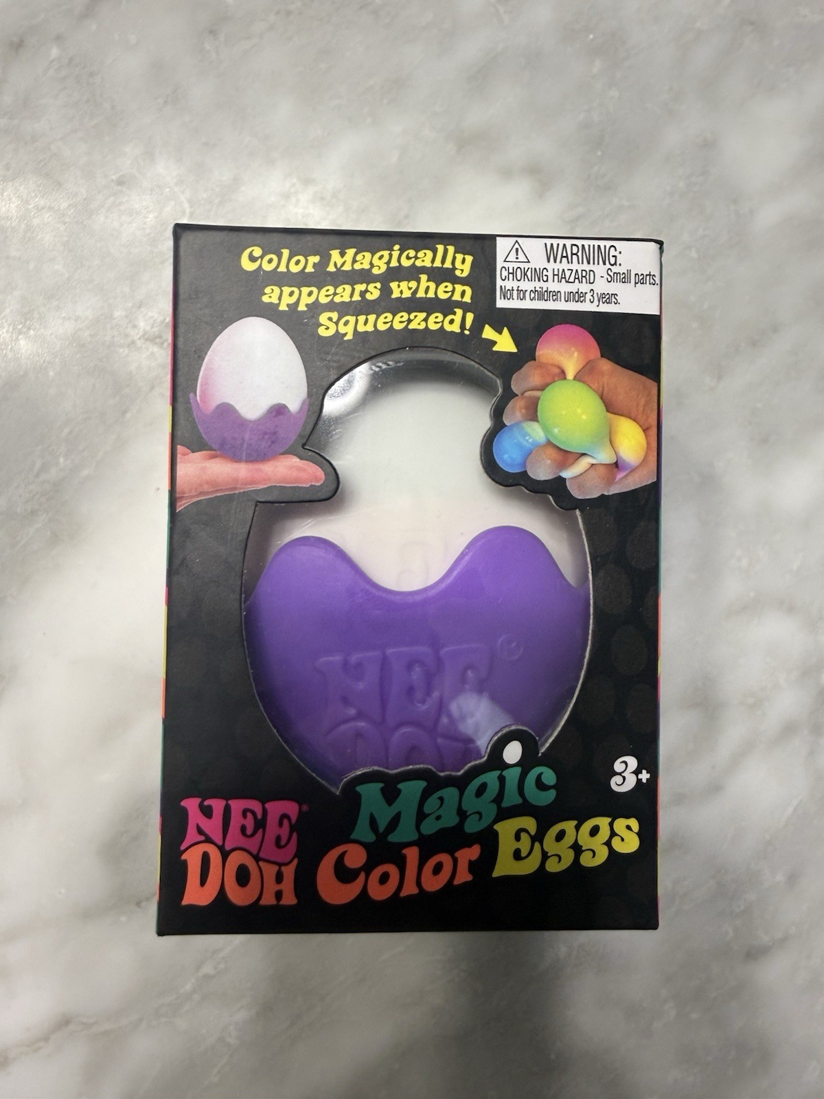 NeeDoh Magic Color Egg Squeeze Toy Purple Ages 3+ 3-4 Years Recommended