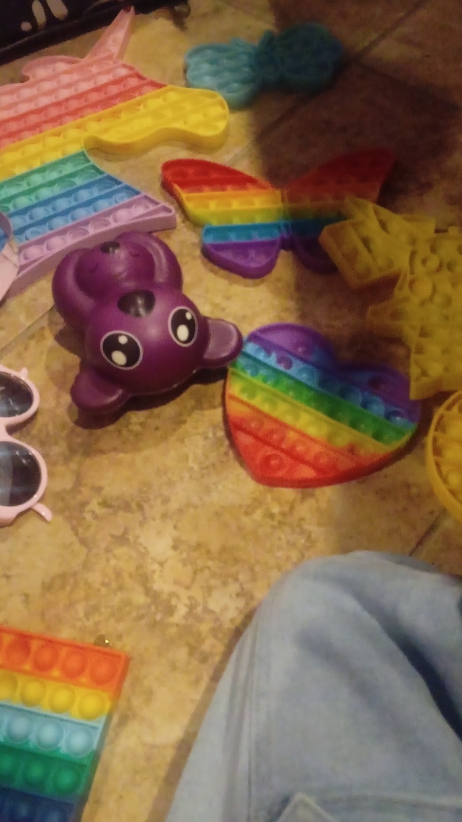 Assorted Rainbow Pop It & Squishy Tactile Sensory Toys Lot for Ages 3-11 Years