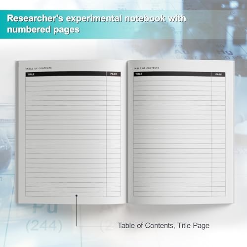 Chemistry Lab Notebook 8.5×11 Inches for Science Students – Chemistry Notebook