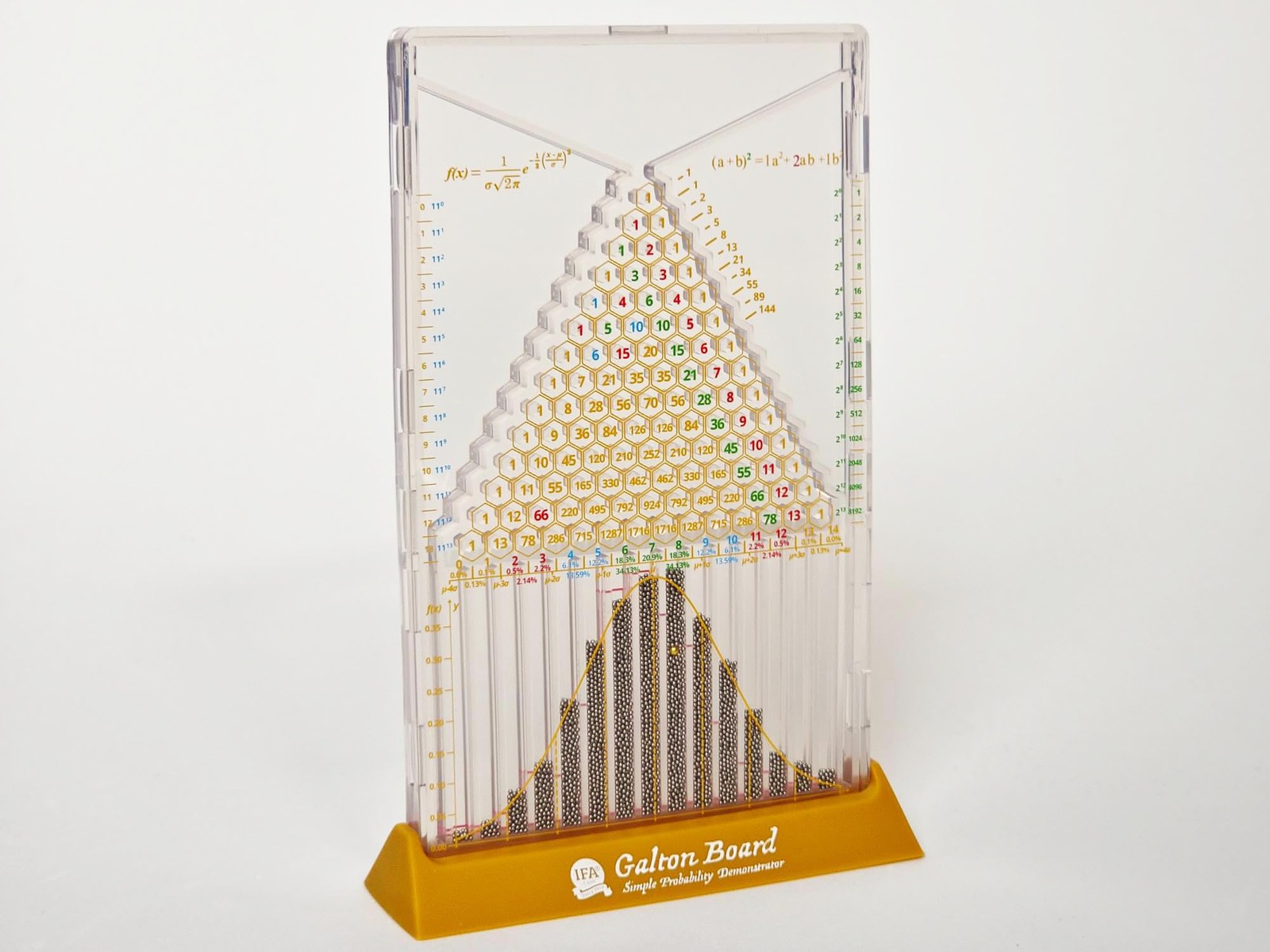 Galton Board: Simple Edition 6.5 inches tall, 4.5 wide
