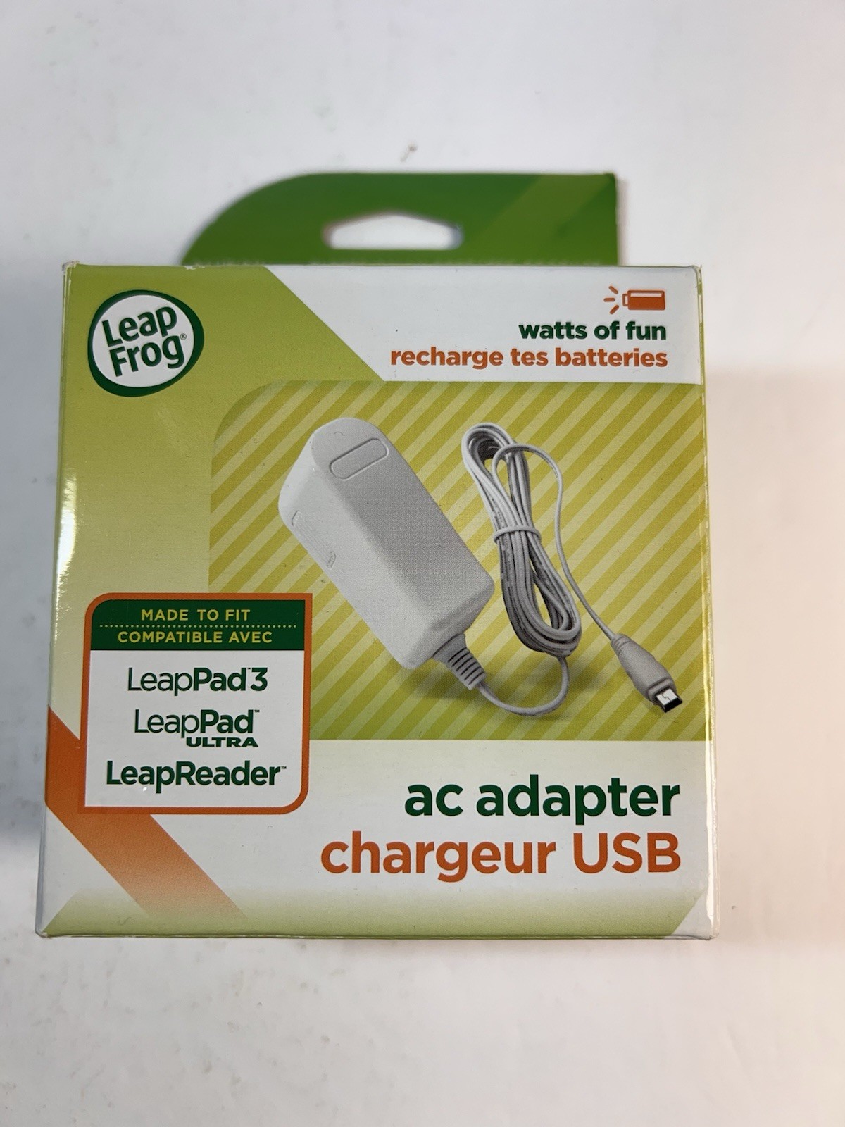LeapFrog Leap TV Gaming Replacement Power Cord AC Adapter Plug Original Part New