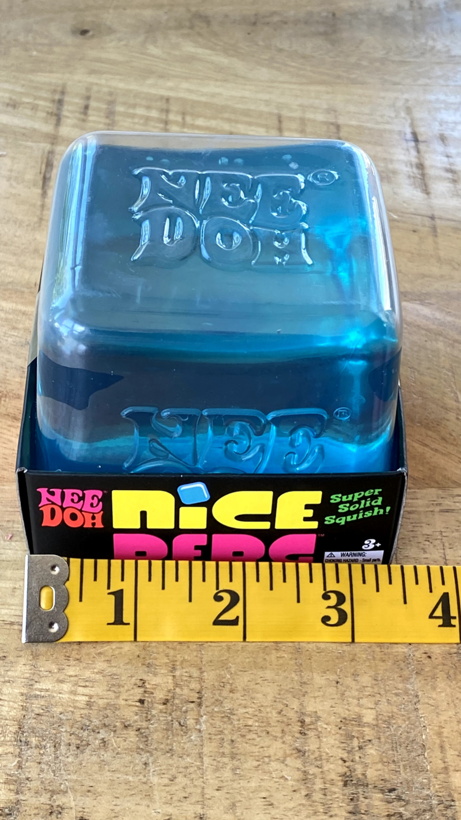 NeeDoh Nice Berg Blue Niceberg Solid Squish Large Cube Iceberg NEW AUTHENTIC