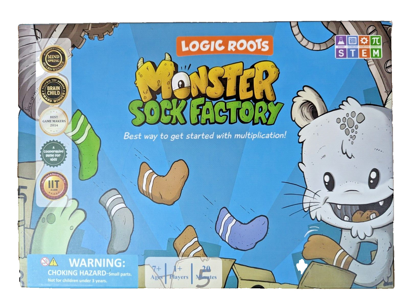 Logic Roots Monster Sock Factory Multiplication Game Social Math Practice STEM