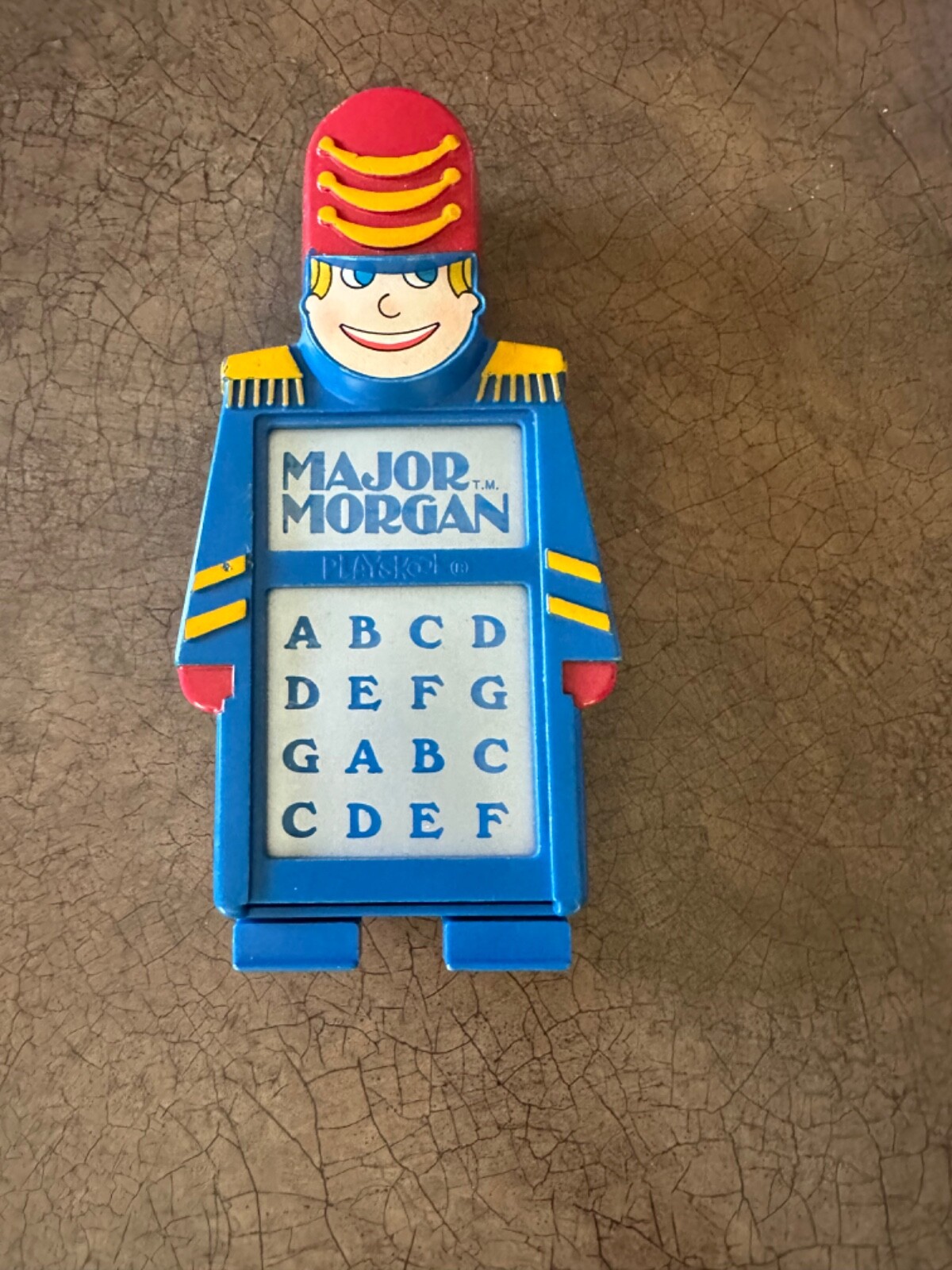 Vintage Major Morgan Talking Alphabet Toy Mego Electronic Learning Red Blue