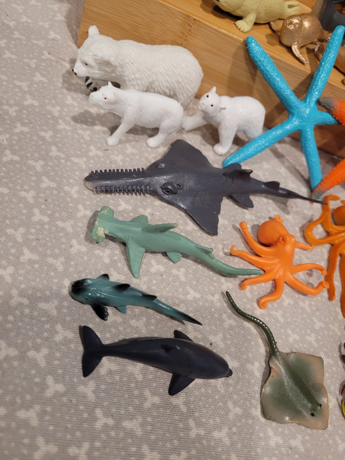 Dolphin Seal Fish Octopus Penguin Shark Marine Ocean Animal Figure Lot 50+ Pcs