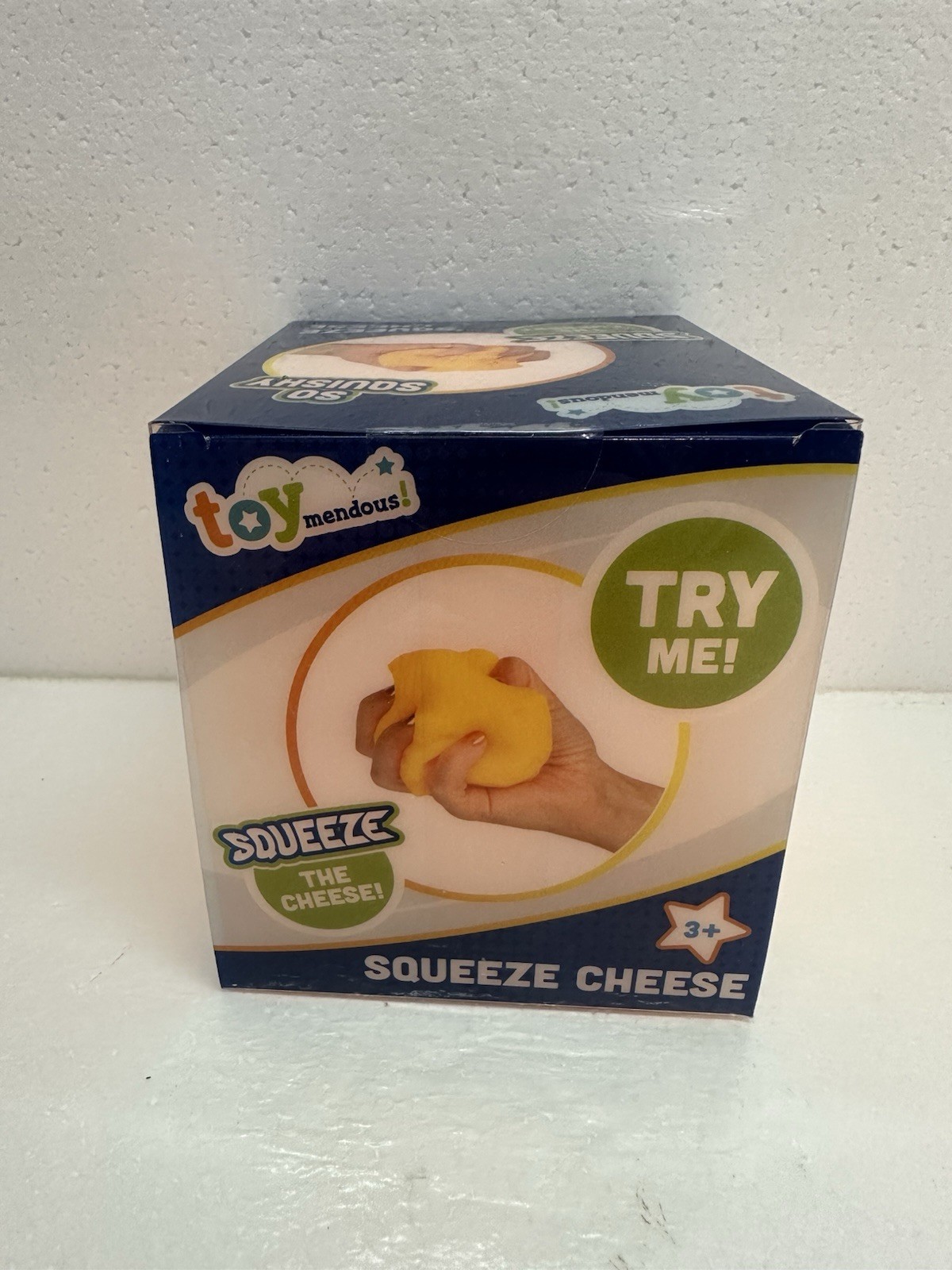 🧀 Squeeze Cheese Large Squishy Toy Toymendous – New in Box US Seller Fast Ship