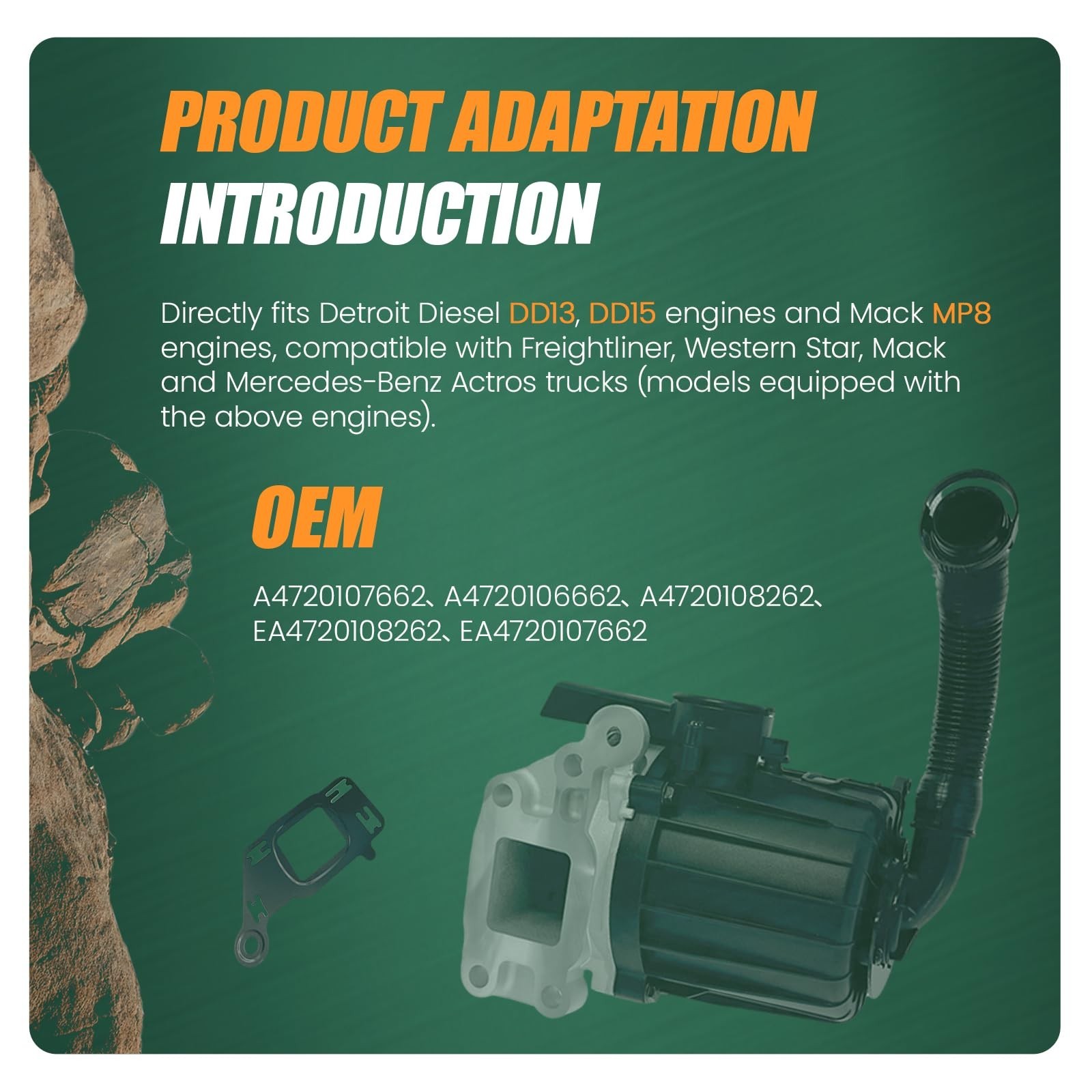 Crankcase Ventilation Oil Separator Diesel Compatible with Freightliner Truck…