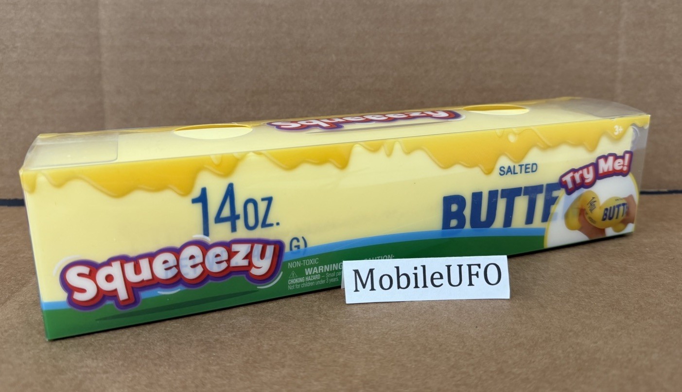 Sunny Days 14oz Squeezy Salted Butter Squishy Toy Stress Relief New Never Opened