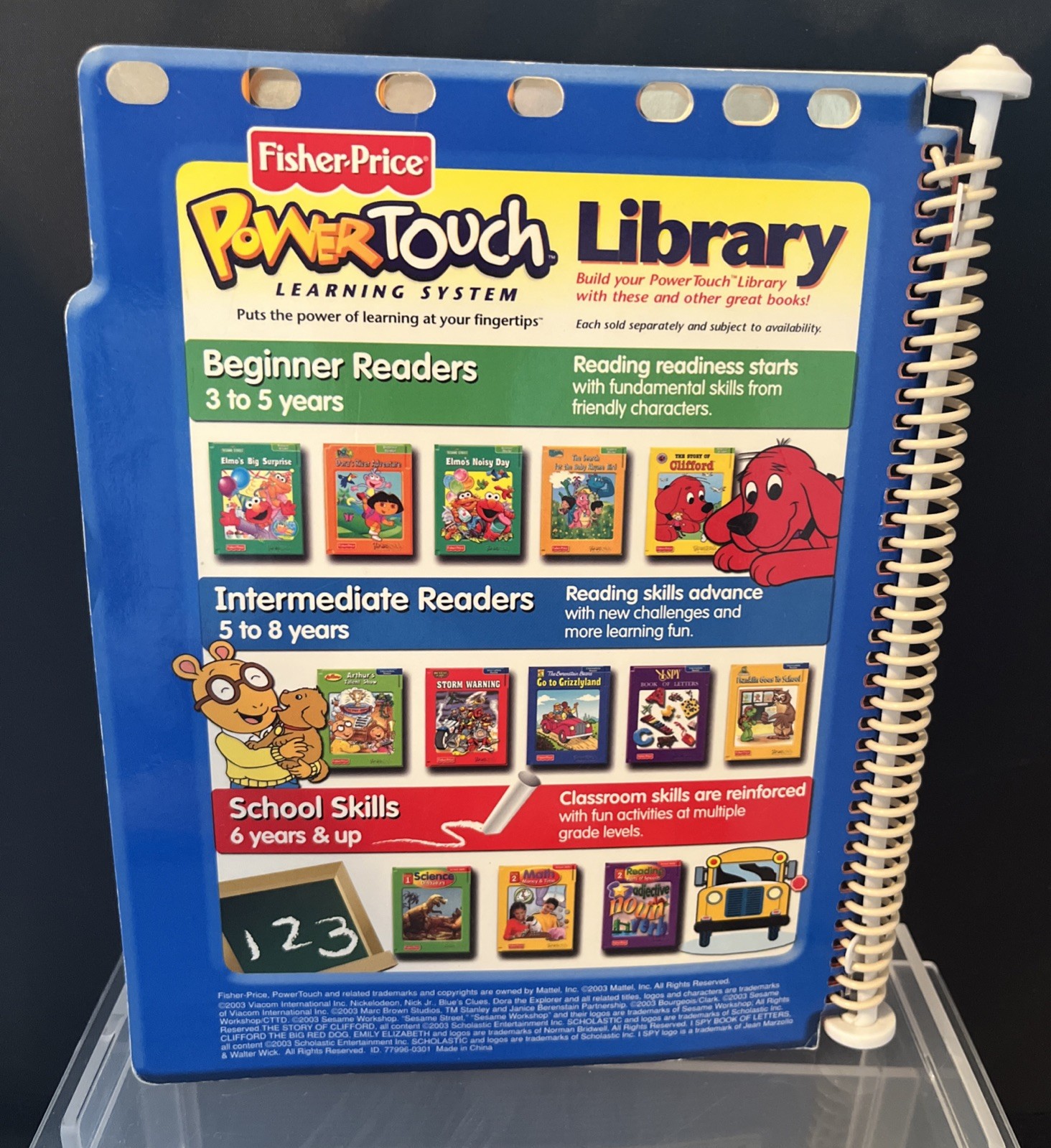 Blue’s Clues Beginner Reader 3-5 Years Blue’s School Fisher-Price 2003 Vintage