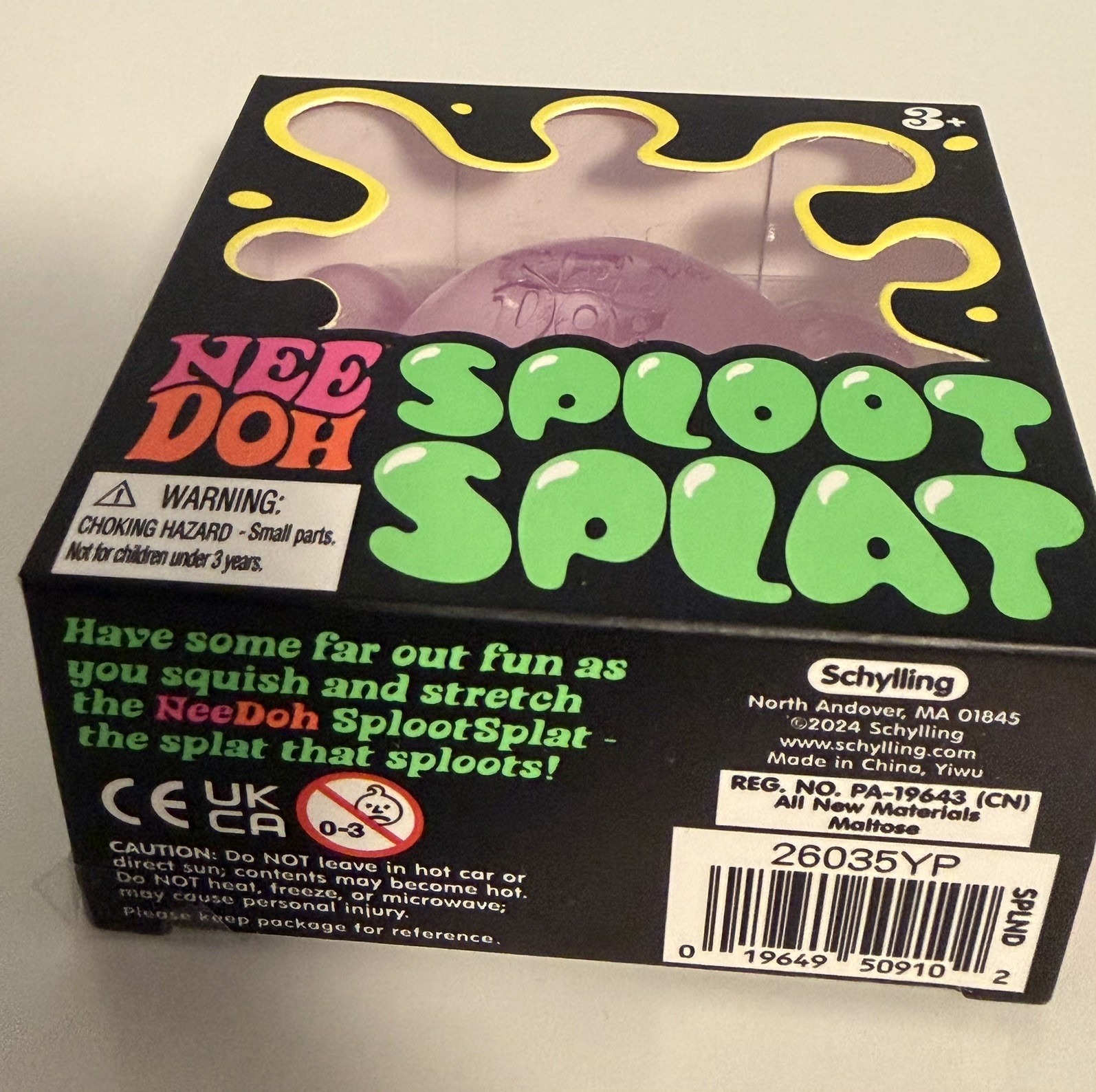 NeeDoh Sploot Splat TikTok Viral Squishy 🔥 Pink Sensory Fidget Toy NEW In Box