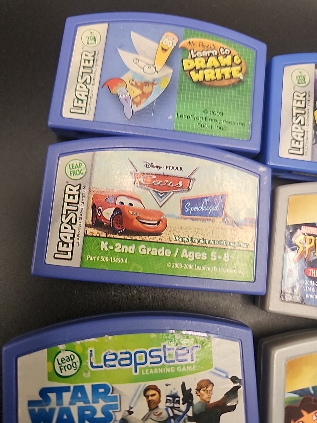 7 Leapfrog Games Spiderman Cars Star Wars Dora