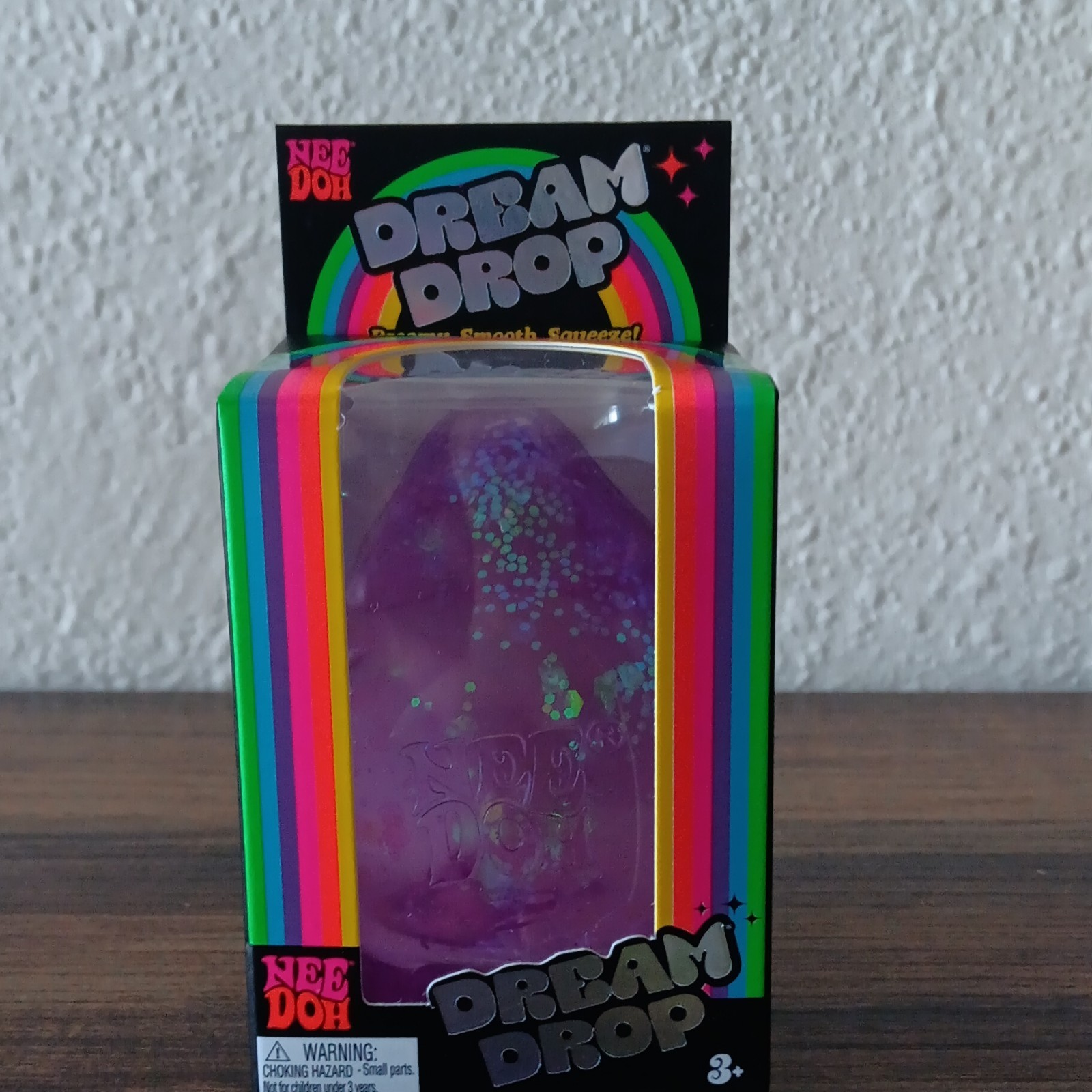 🌈 Set of 3 assorted NeeDoh Dream Drop sensory toys-Blue, Purple, & Pink
