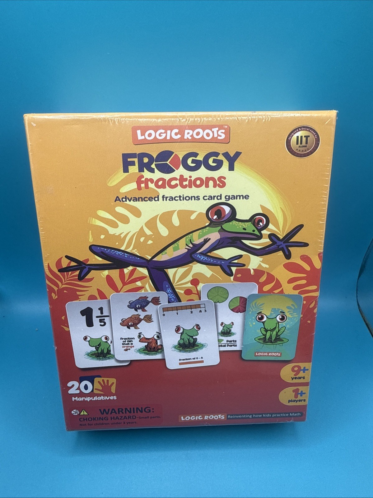 Logic Roots Froggy Fractions Math Card Game STEM Learning – Sealed (Ages 9+)