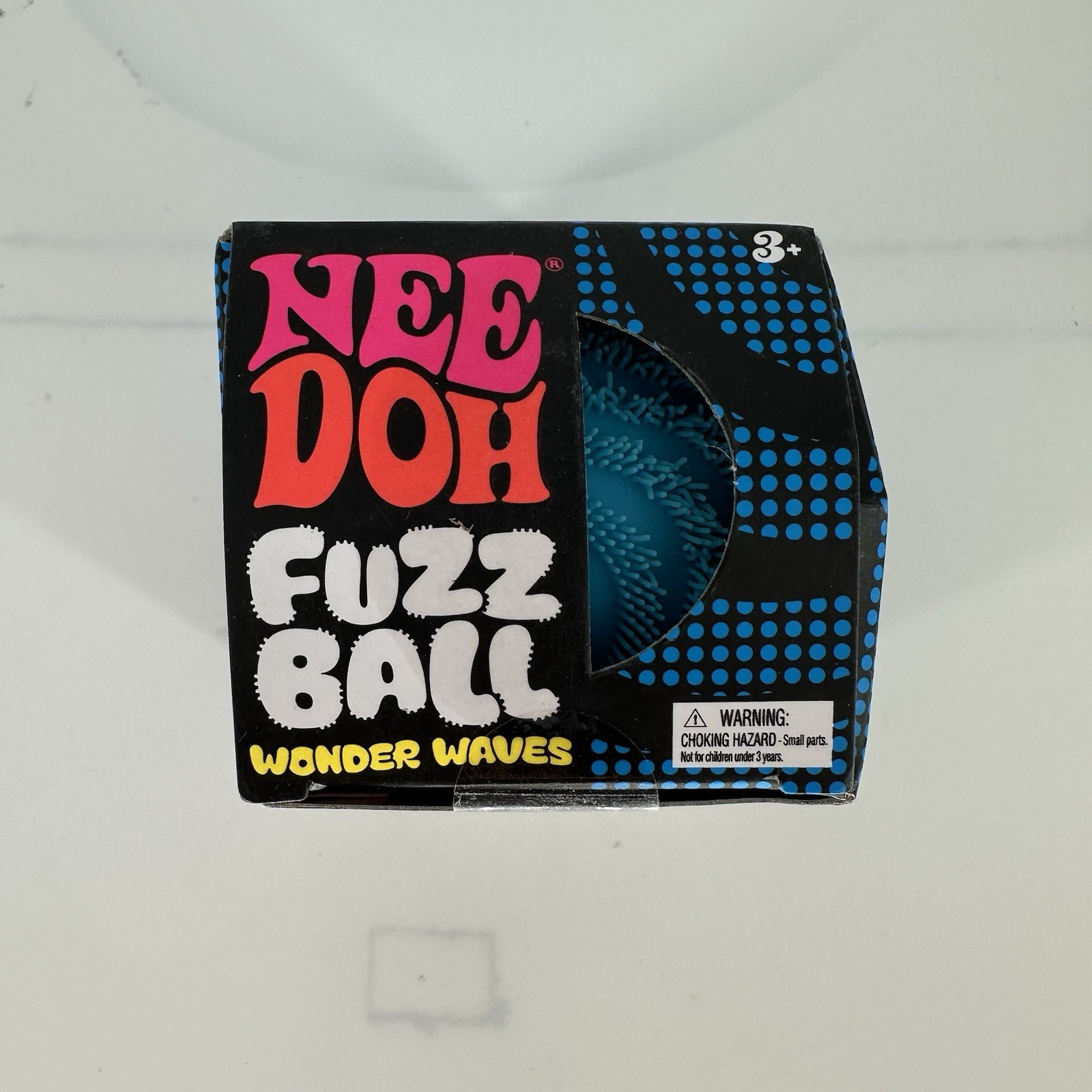 AUTHENTIC 🔥 Needoh Wonder Waves RARE Blue Fuzzball New Squishy Toy Tiktok Viral