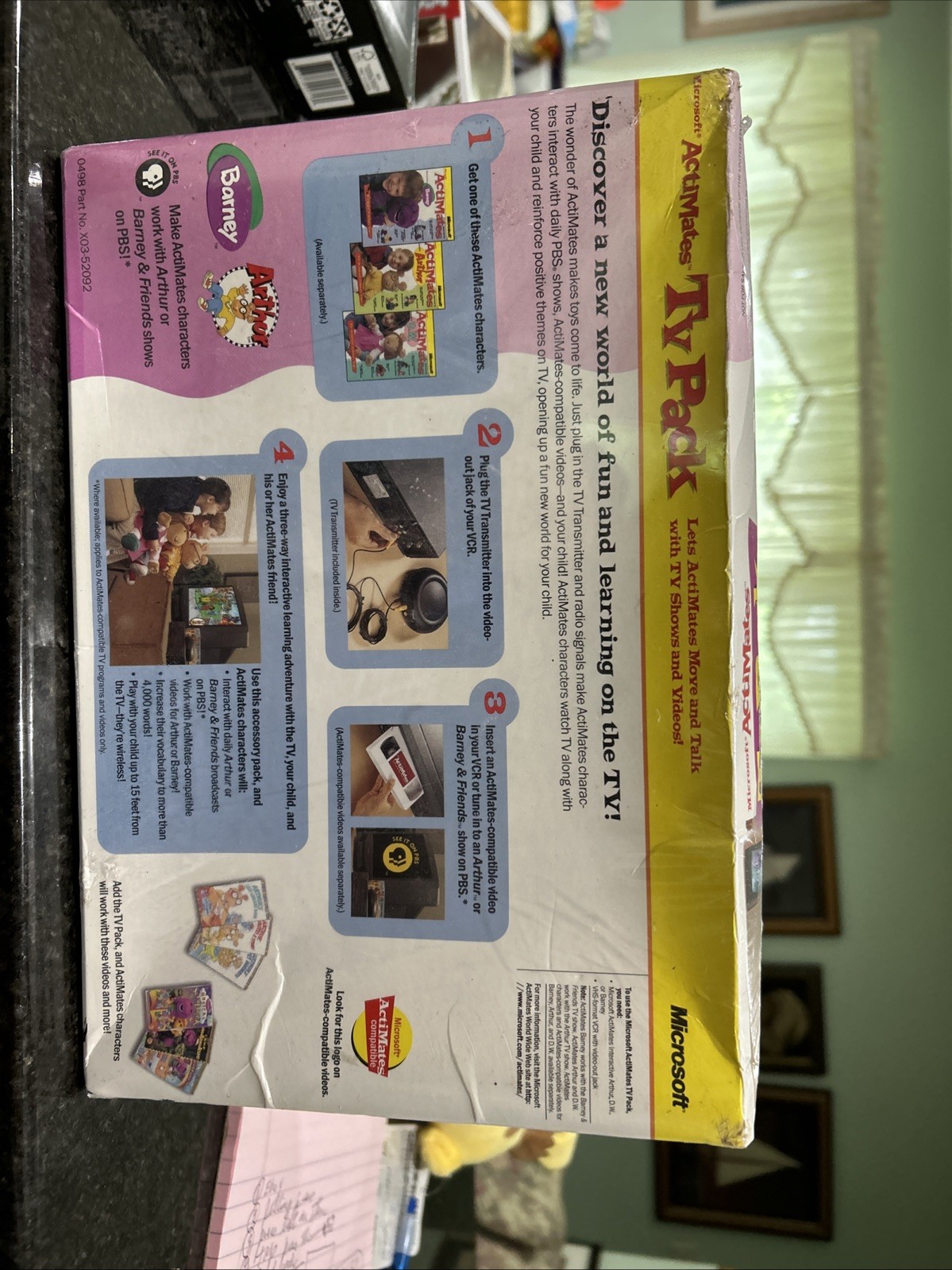 Microsoft ActiMates TV Pack 1998 For Interactive Barney, Arthur and DW Brand New