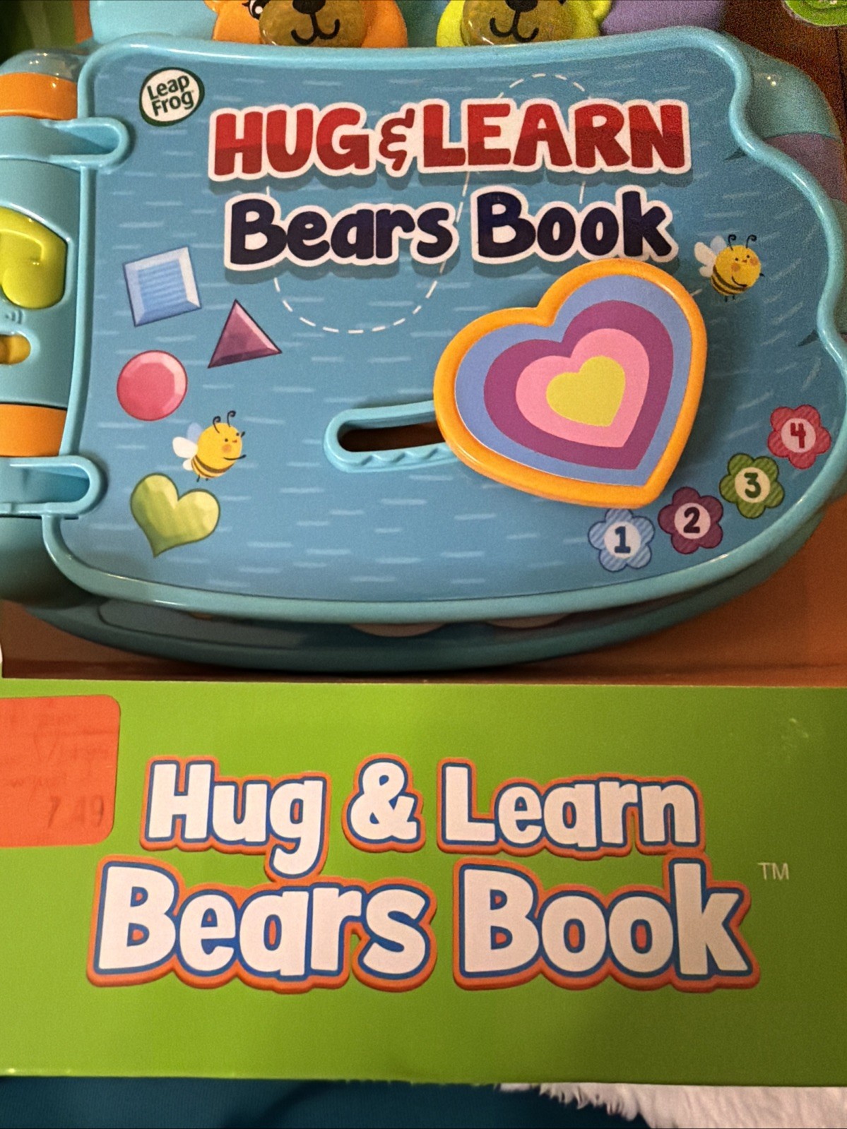Leap Frog Hug & Learn Bears BOOK Electronic Activity Book NIB New 6 Months +