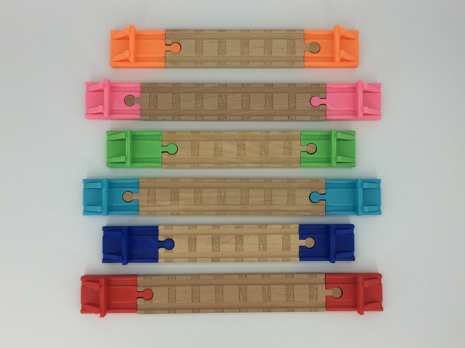 (2) Pack of Wooden Track Buffer Yard Bumpers for End of Track – Choose Color