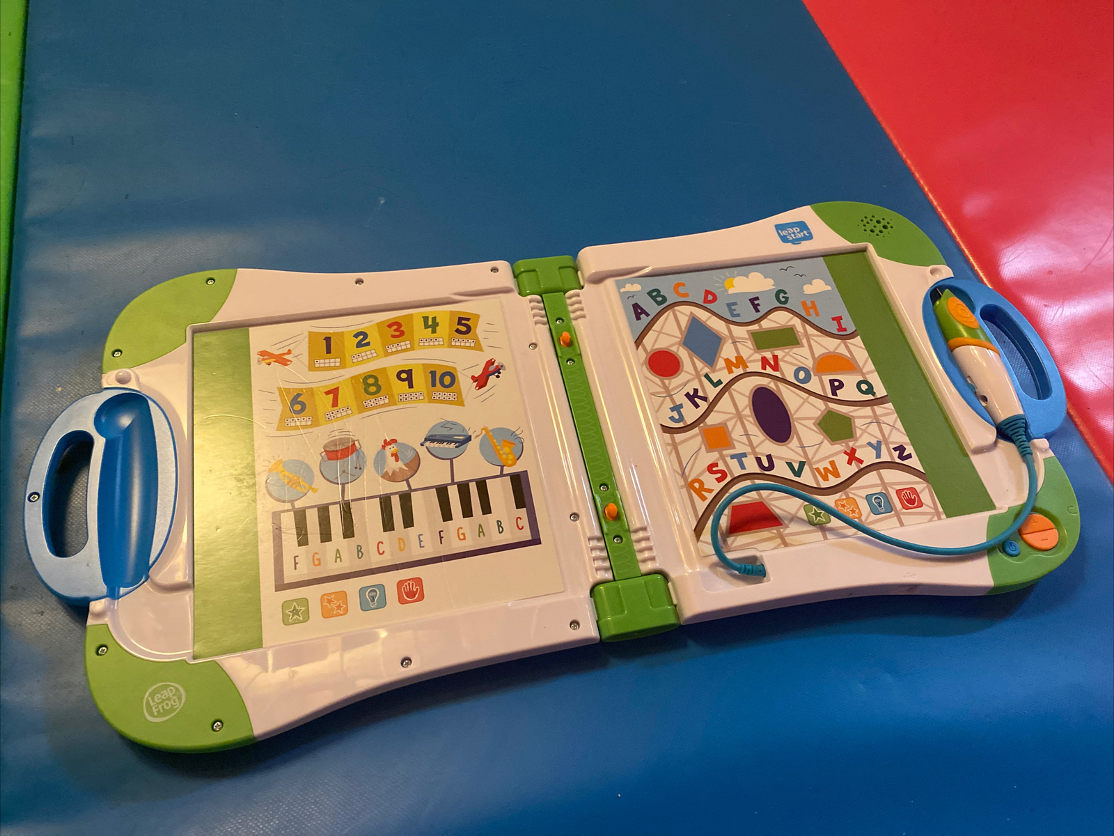 LeapFrog Leap Start White/Green/Blue Learning System — Tested/Reset