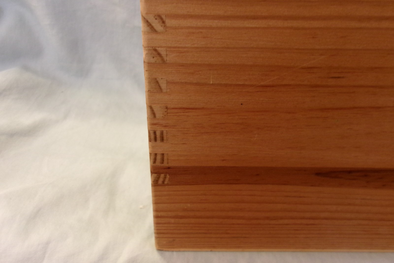 Schylling ABC Alphabet 38 out of 48 Wood Blocks Wooden Dove-Tailed Box No Lid