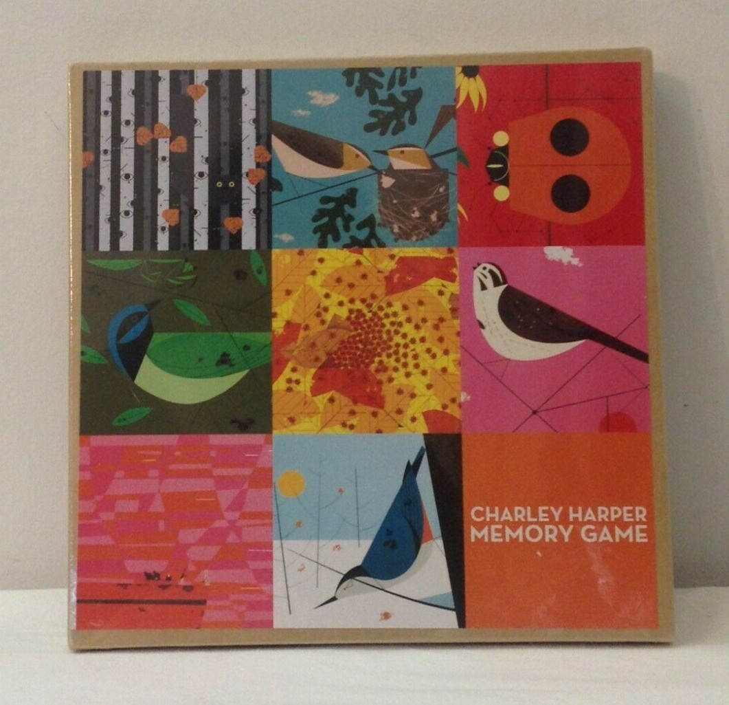 Charley Harper BIRDS Memory Game Mid-Century Modern Bird Artist Sealed Ammo