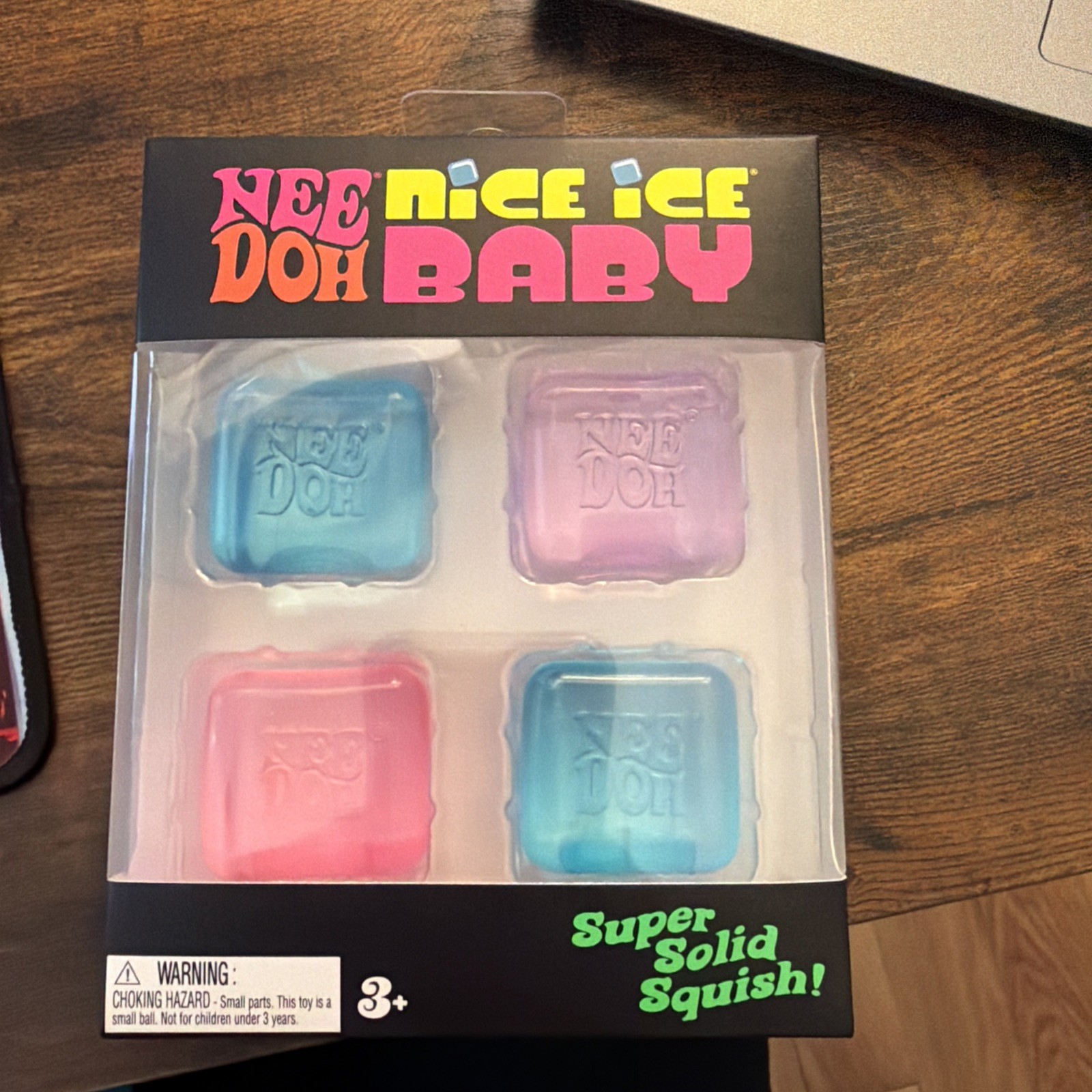 NeeDoh Nice Ice Baby 4 pack, Set of Four Nee Doh Mini Nice Cube Lot Of 4