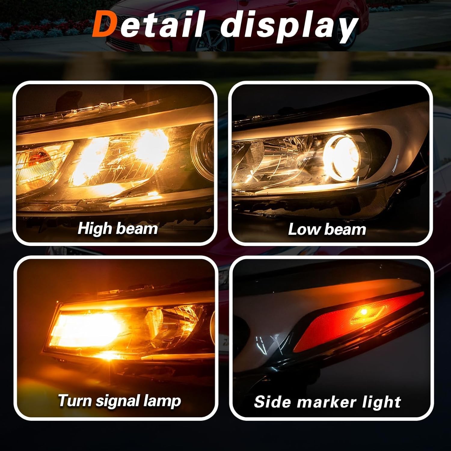 TODO Headlights Assembly Compatible with 2017 2018 Kia Forte & Forte 5 with Bulb