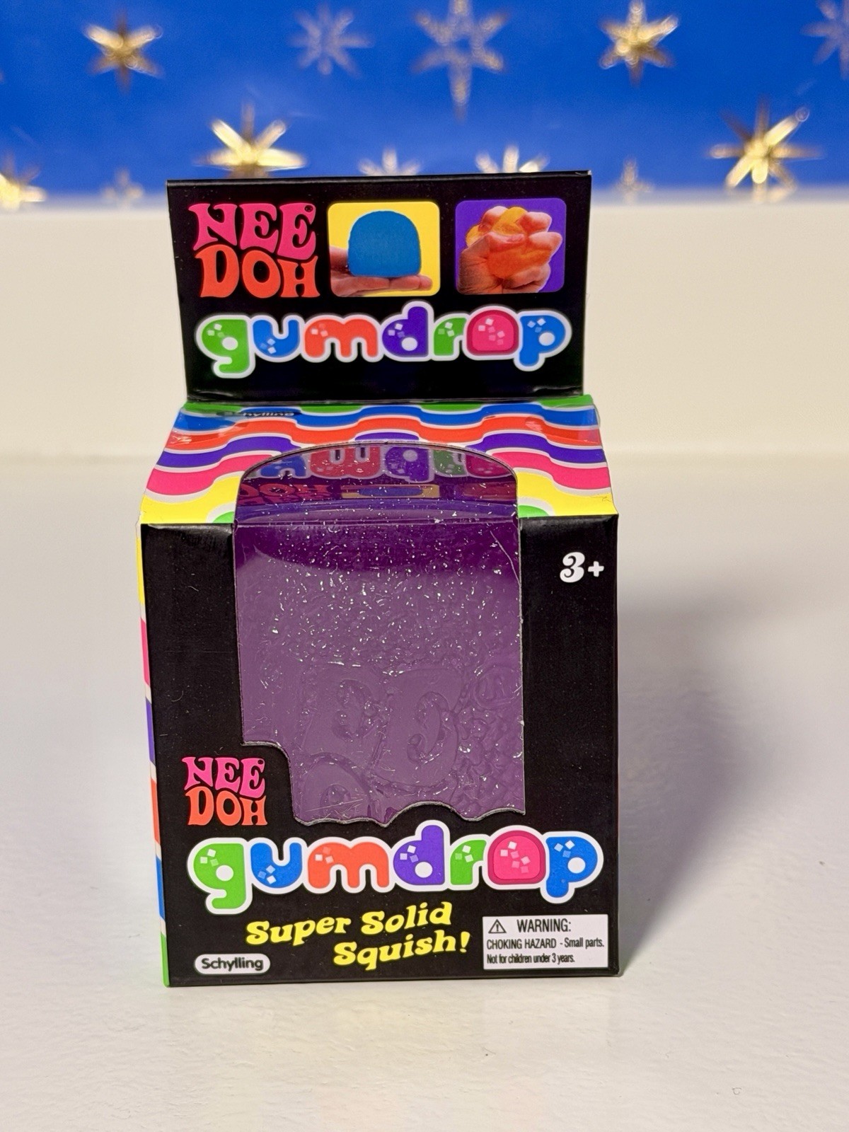 Needoh Gum Drop PURPLE Squishy Stress Gumdrop Genuine US Seller NEW!💜
