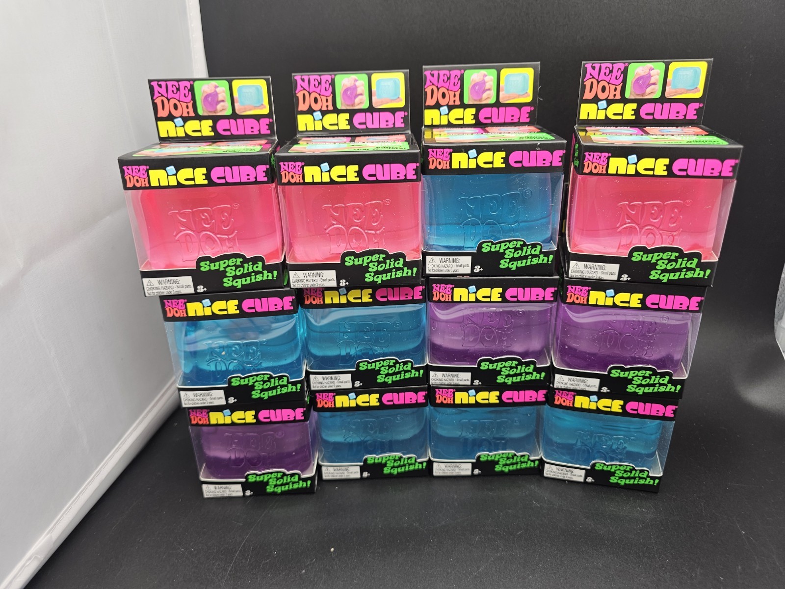 NeeDoh Nice Cubes With Display In Hand