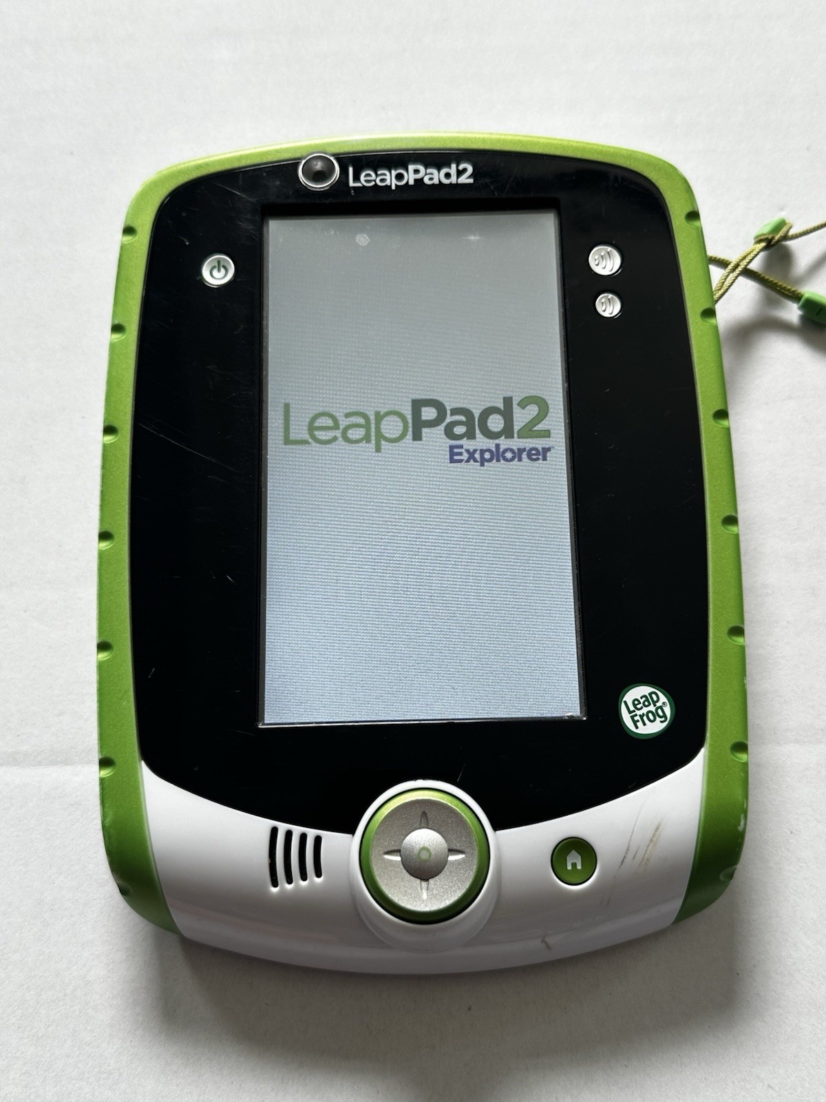 LeapFrog LeapPad2 Explorer Kids Tablet Green White With Stylus Tested & Working