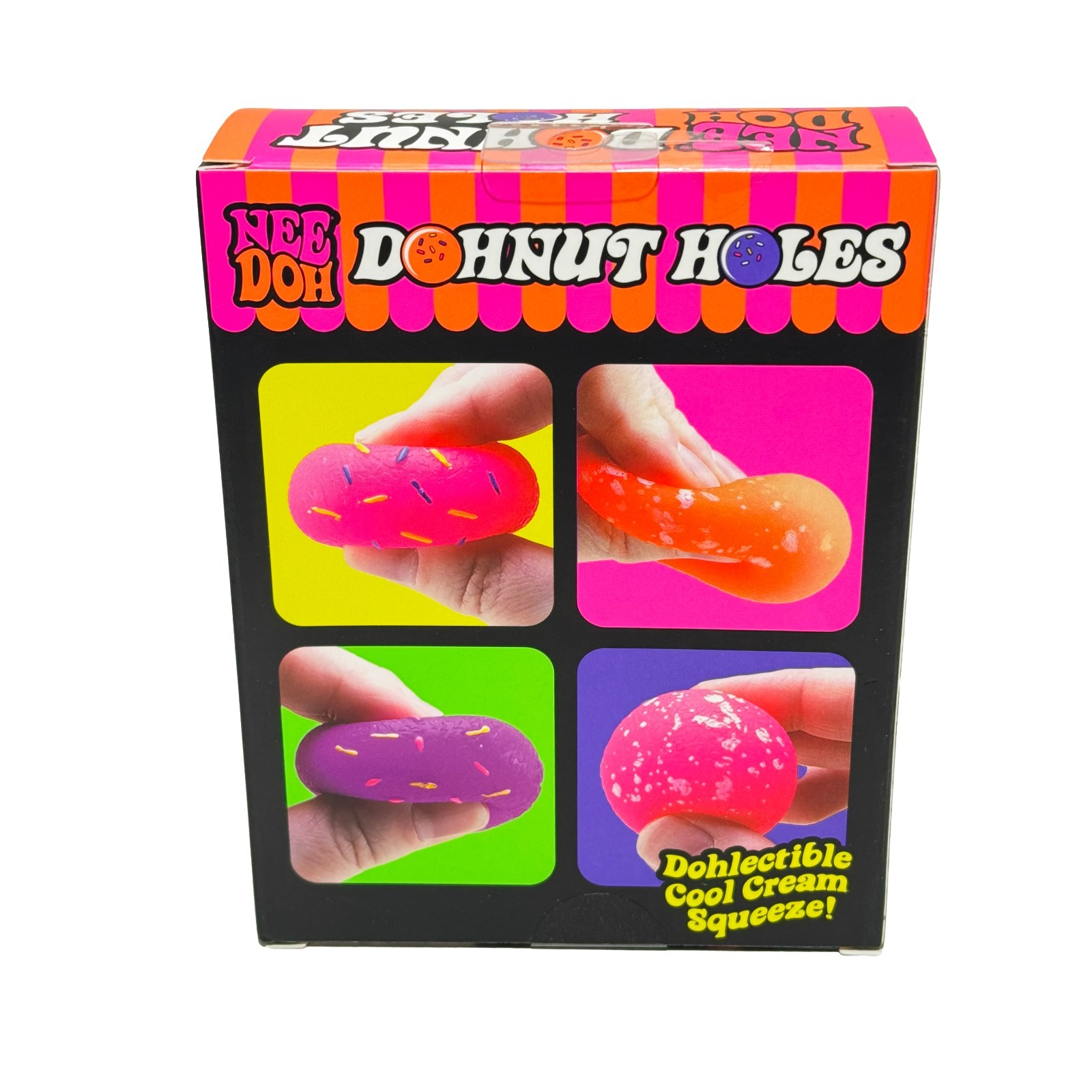 NeeDoh Nee Doh Dohnut Holes 4 Pack Schylling Authentic NEW Sealed Donut