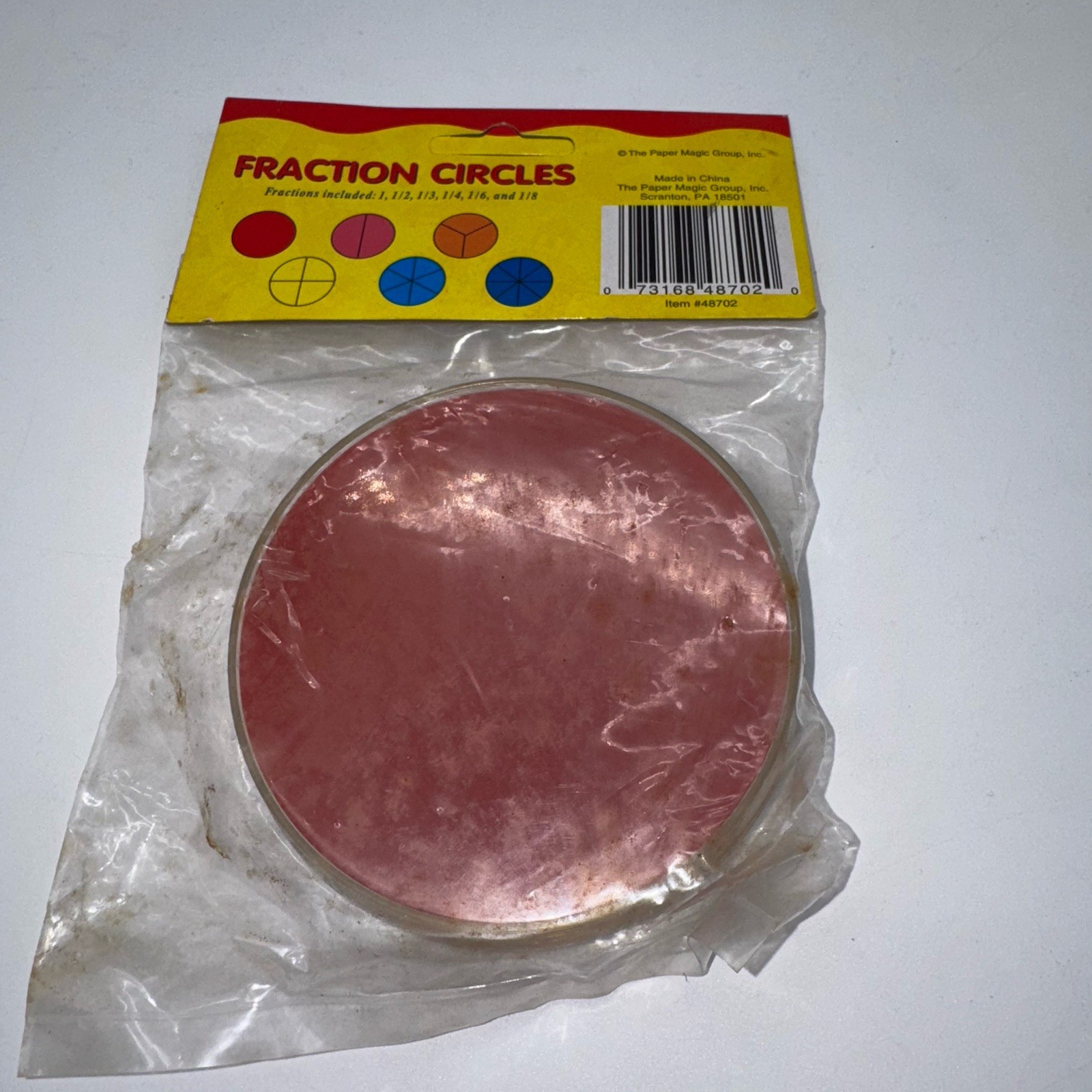 New Old Stock Vintage Basic Fraction Circles Paper Magic Group