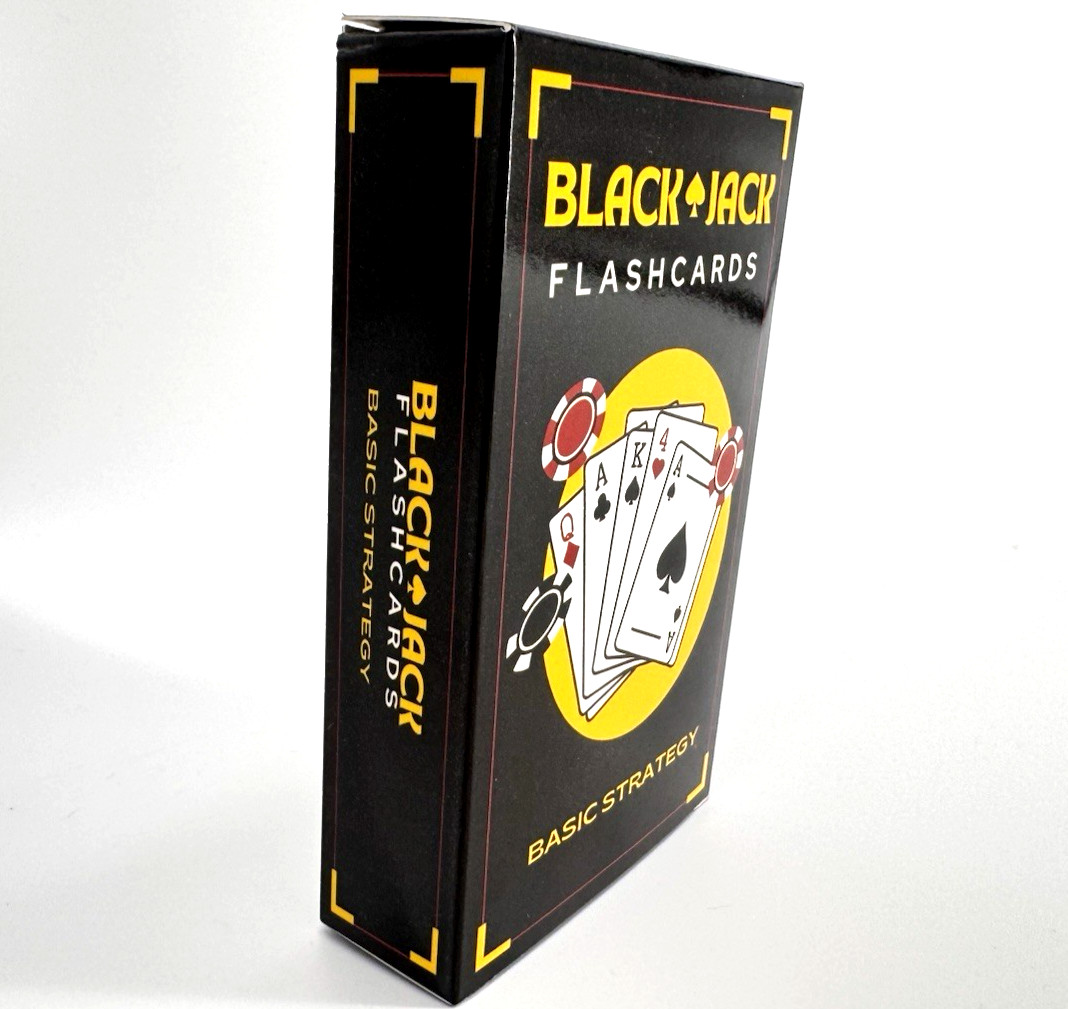 Blackjack Basic Strategy Flashcards for Beginners Casino Game Learning Cards NEW
