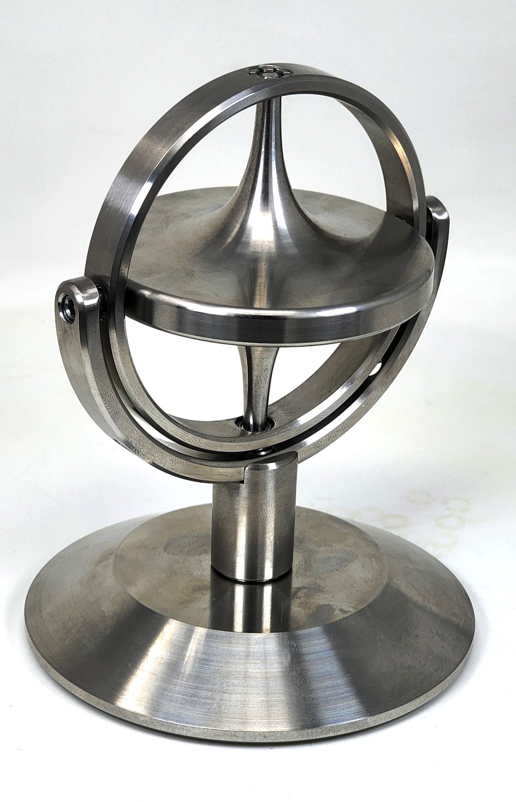 Scientific Tabletop Gyroscope, CNC Stainless Steel for STEM Educational Physics