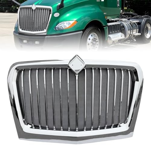 Grill Grille with Bug Screen Compatible with 2018-2023 International Chrome