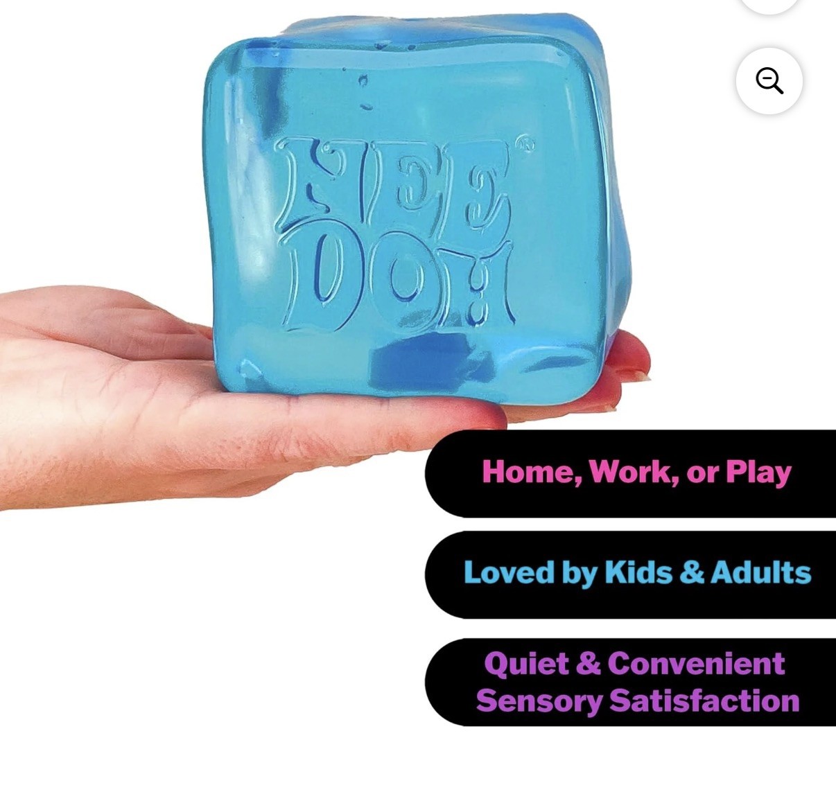 NeeDoh Nice Berg Blue XL Supersized Solid Squish Cube Lot of 6 100% Authentic