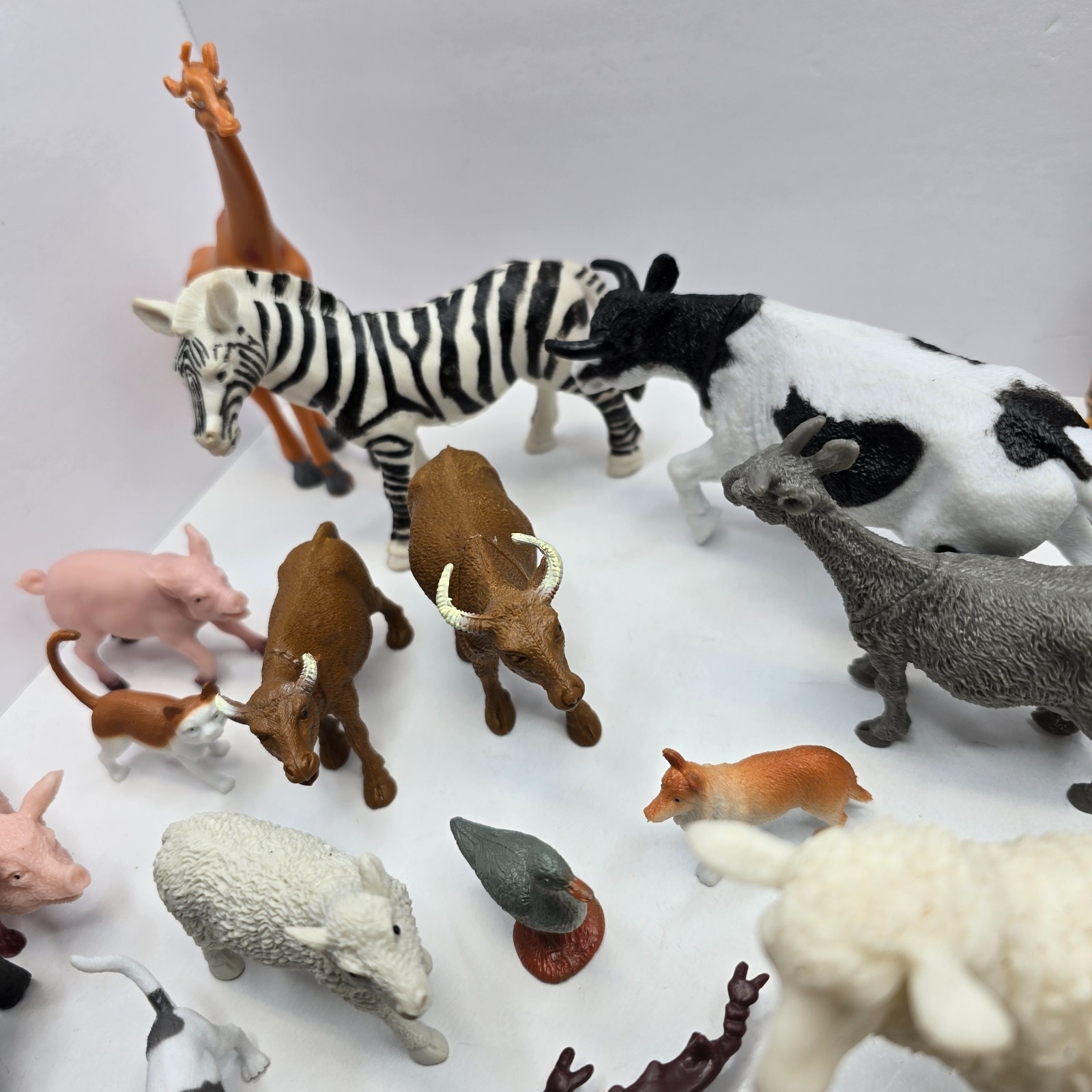 Lot Of 44 Various Land, Farm, Animal, Bugs Figures Vintage Modern Plastic Toys