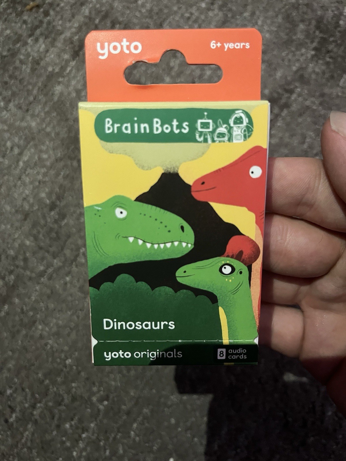 New Yoto BrainBots: Dinosaurs Audio Card Collection 8 Card Pack 4 Hours NEW
