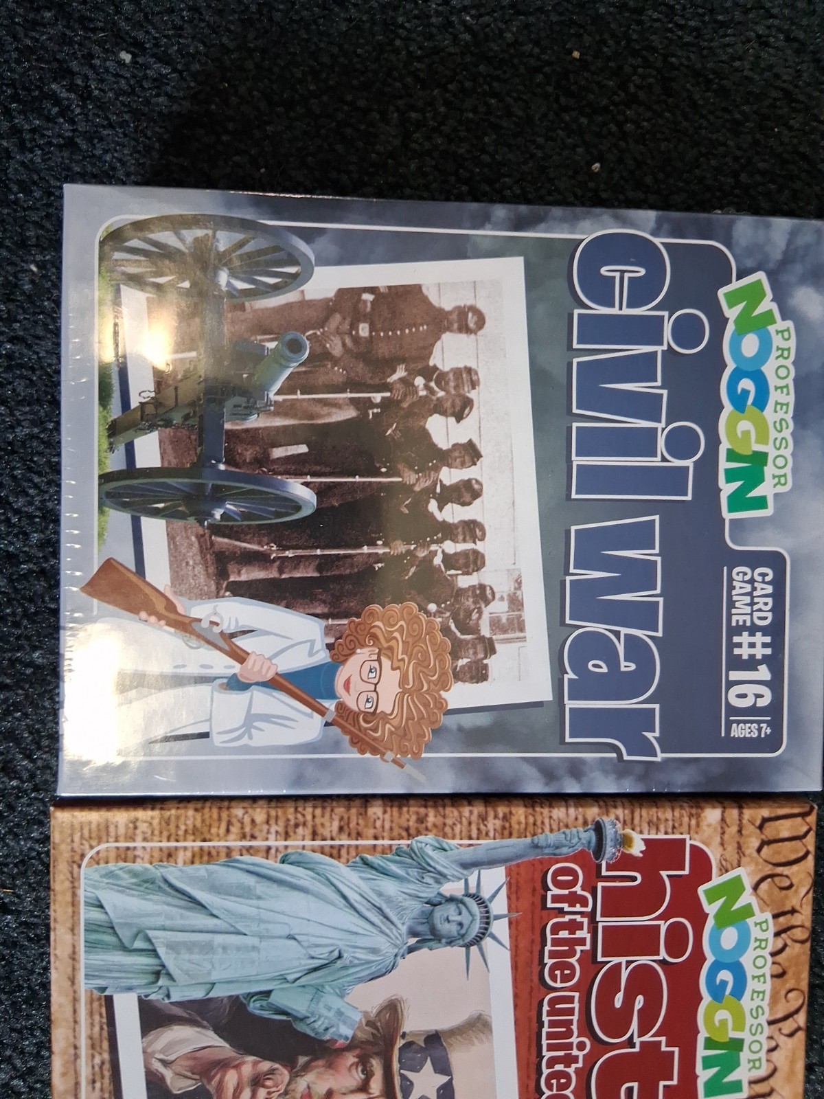 Professor Noggin: Civil War and History of the United States Card Game #16 & #29