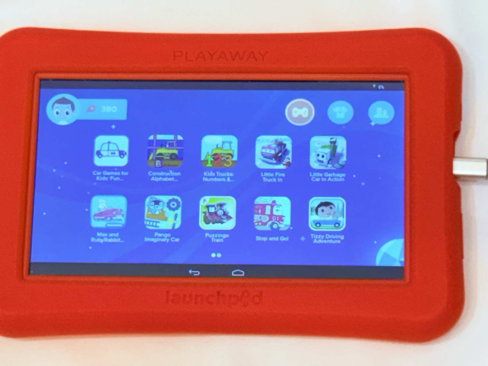 Lot- 12 Playaway Launchpad Kids Tablets w/ 1 Charger Adapter (Ages 3+)