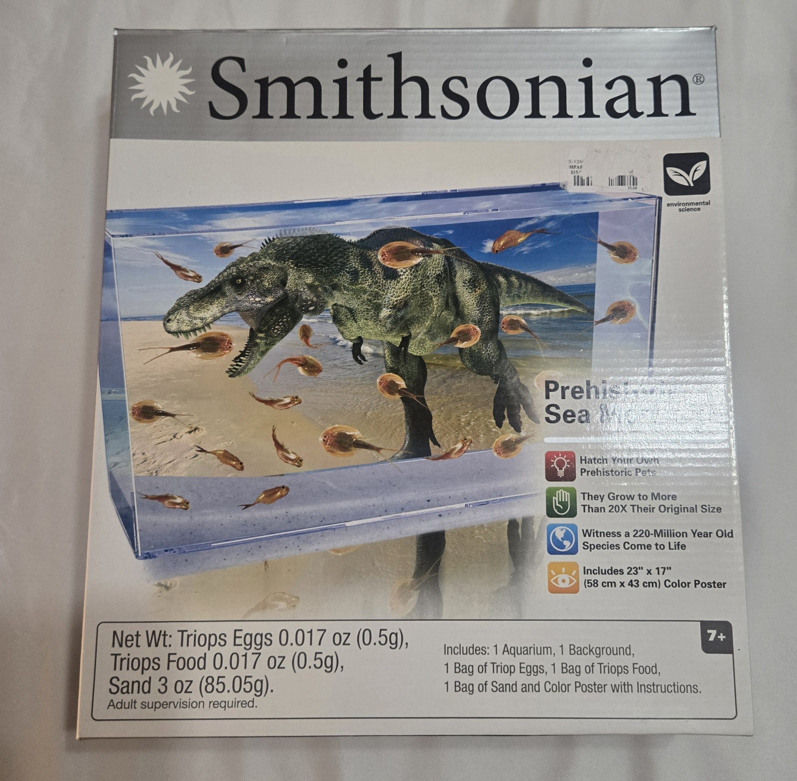 Smithsonian Prehistoric Sea Monsters Triops Hatch & Growing Kit 7+ B18976N