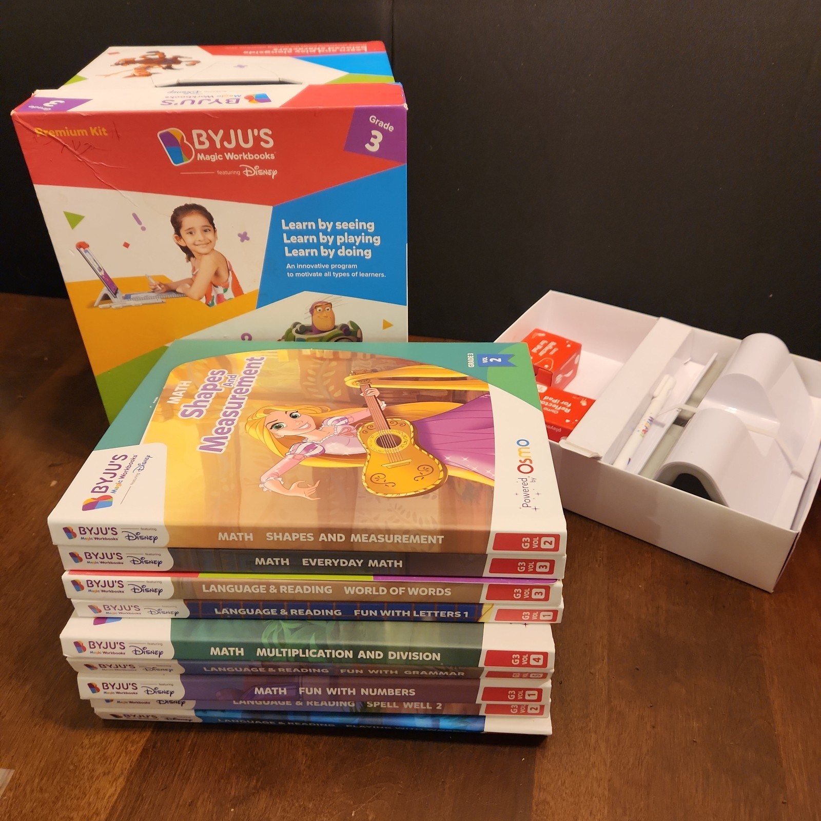 BYJU’s Magic Workbooks 3rd Grade Premium Edition Disney Pixar Book Set Lot