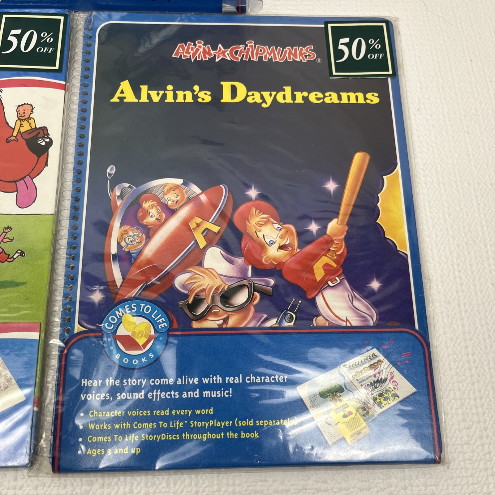 VTG TMNT Clifford Alvin Chipmunks SEALED Interactive Comes to Life Books Lot