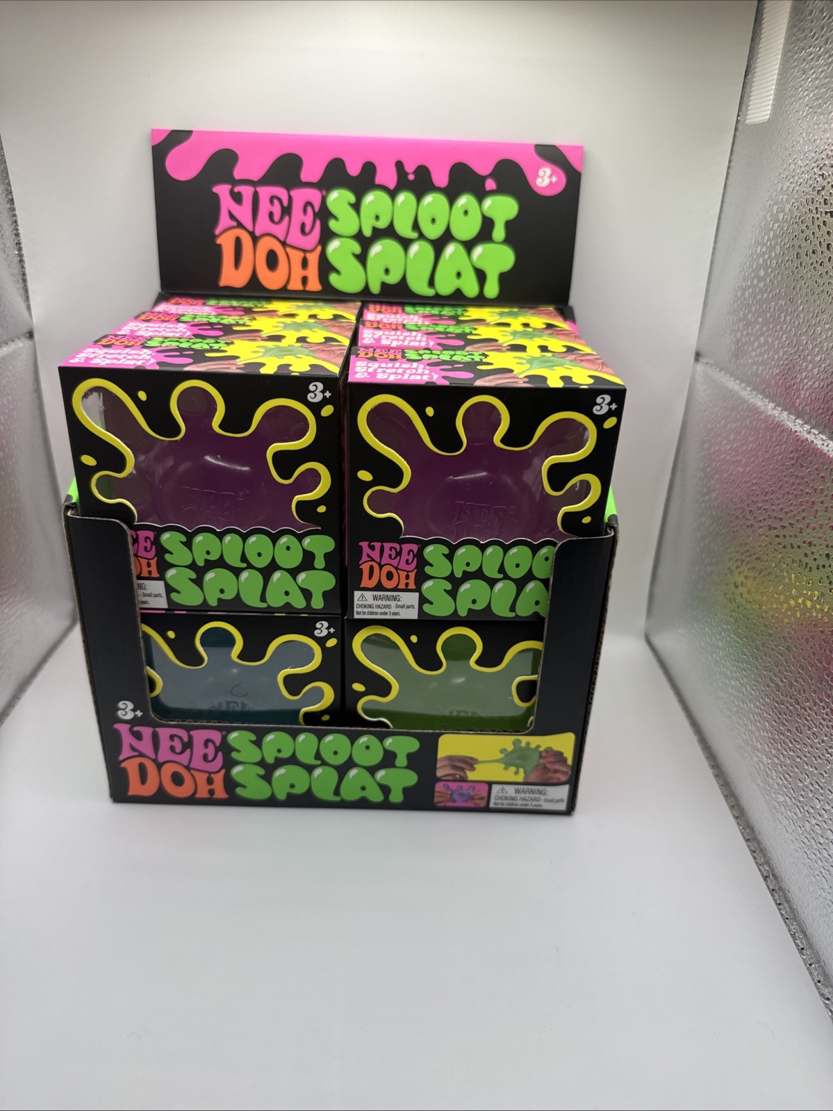 Schylling Blue NeeDoh SPLOOT SPLAT, Nee Doh Splatter Fidget Squishy Nib